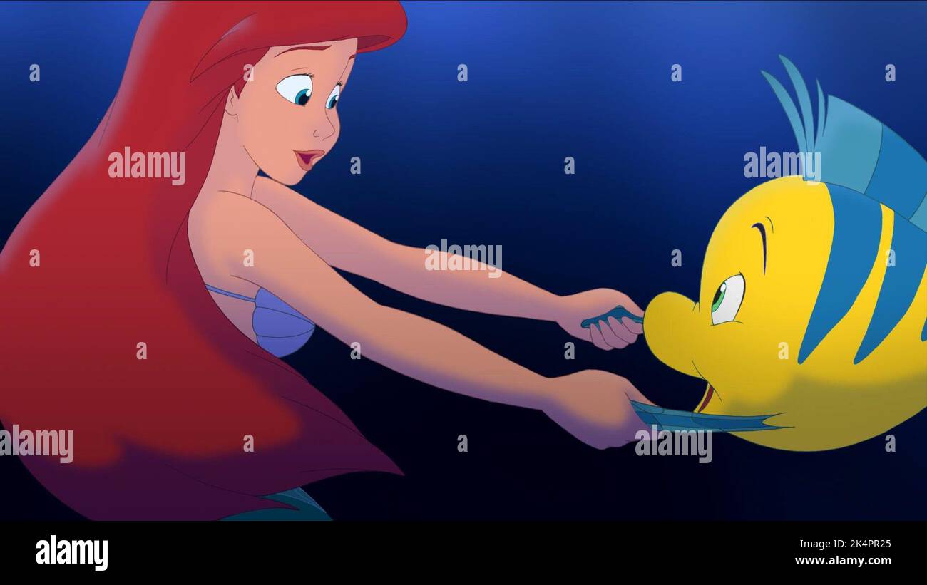 Ariel And Flounder The Little Mermaid