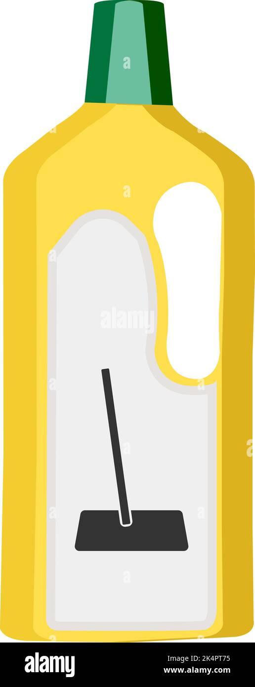 Floor cleaner, illustration, vector on a white background. Stock Vector