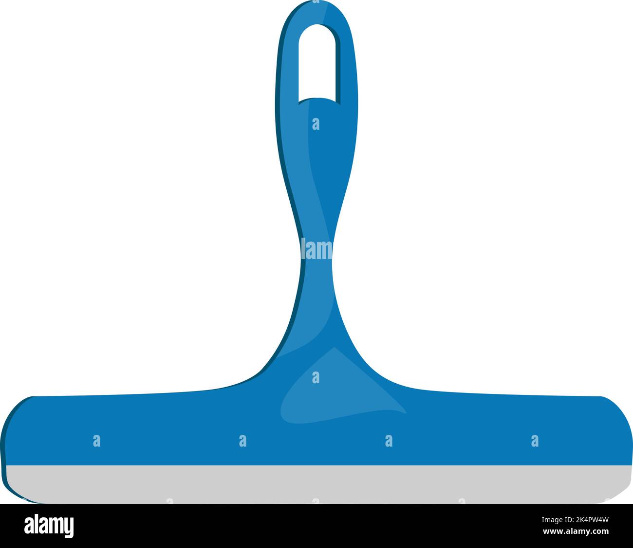Blue kitchen wiper, illustration, vector on a white background. Stock Vector