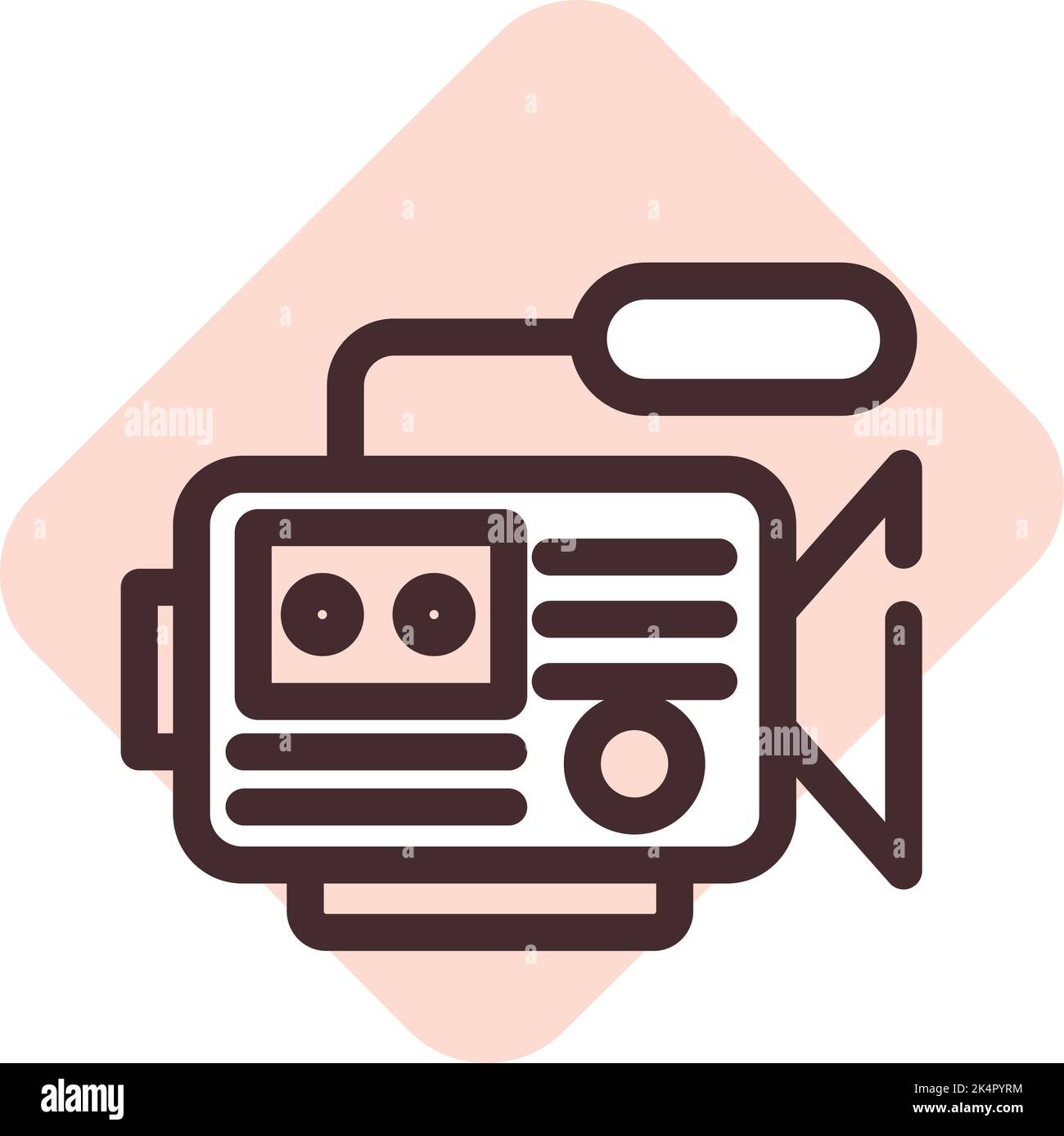 Digital broadcasting camera Stock Vector Images - Alamy