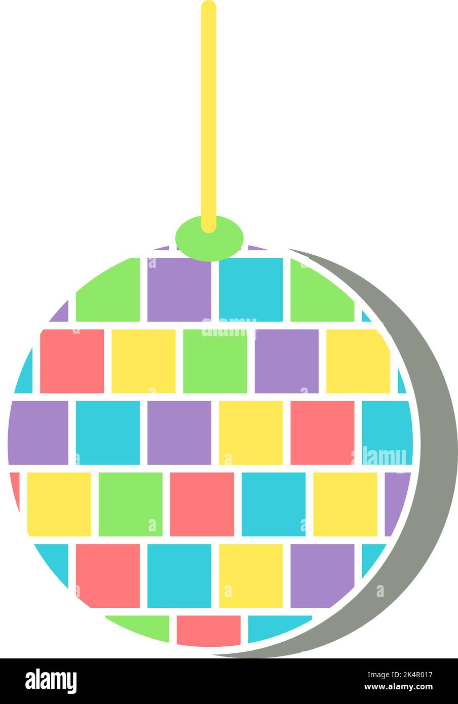 Birthday lights, illustration, vector on a white background. Stock Vector