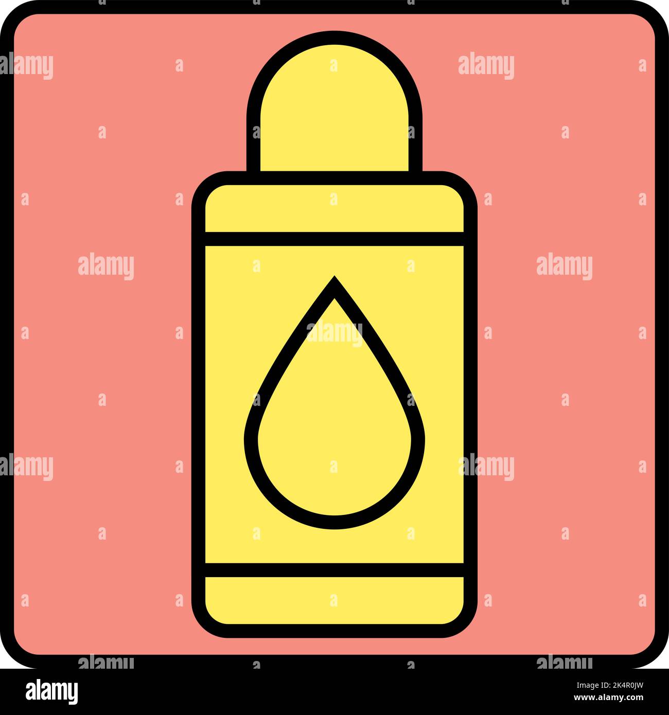 Cosmetic acetone, illustration, vector on a white background Stock