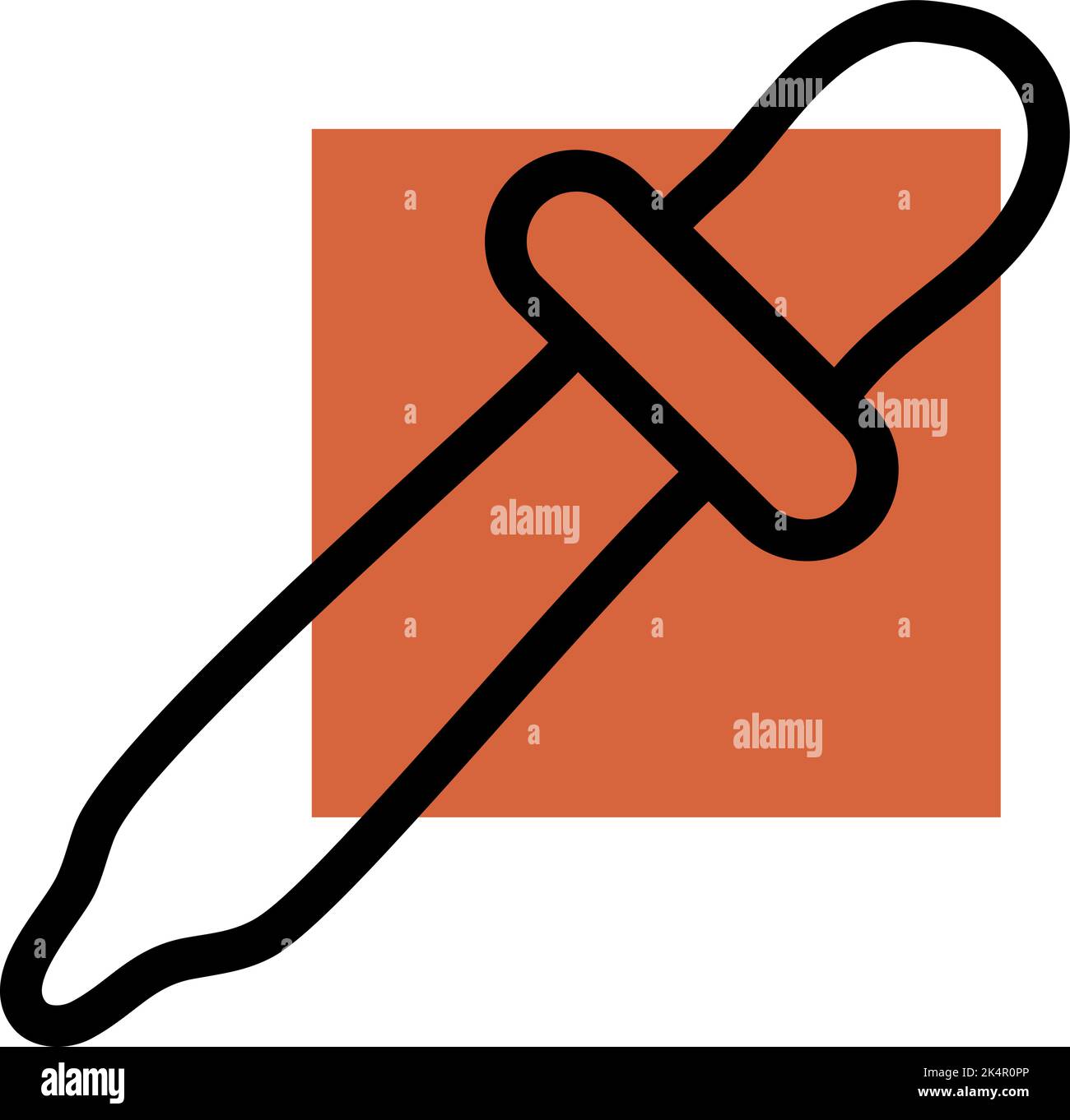 Digital dropper, illustration, vector on a white background. Stock Vector