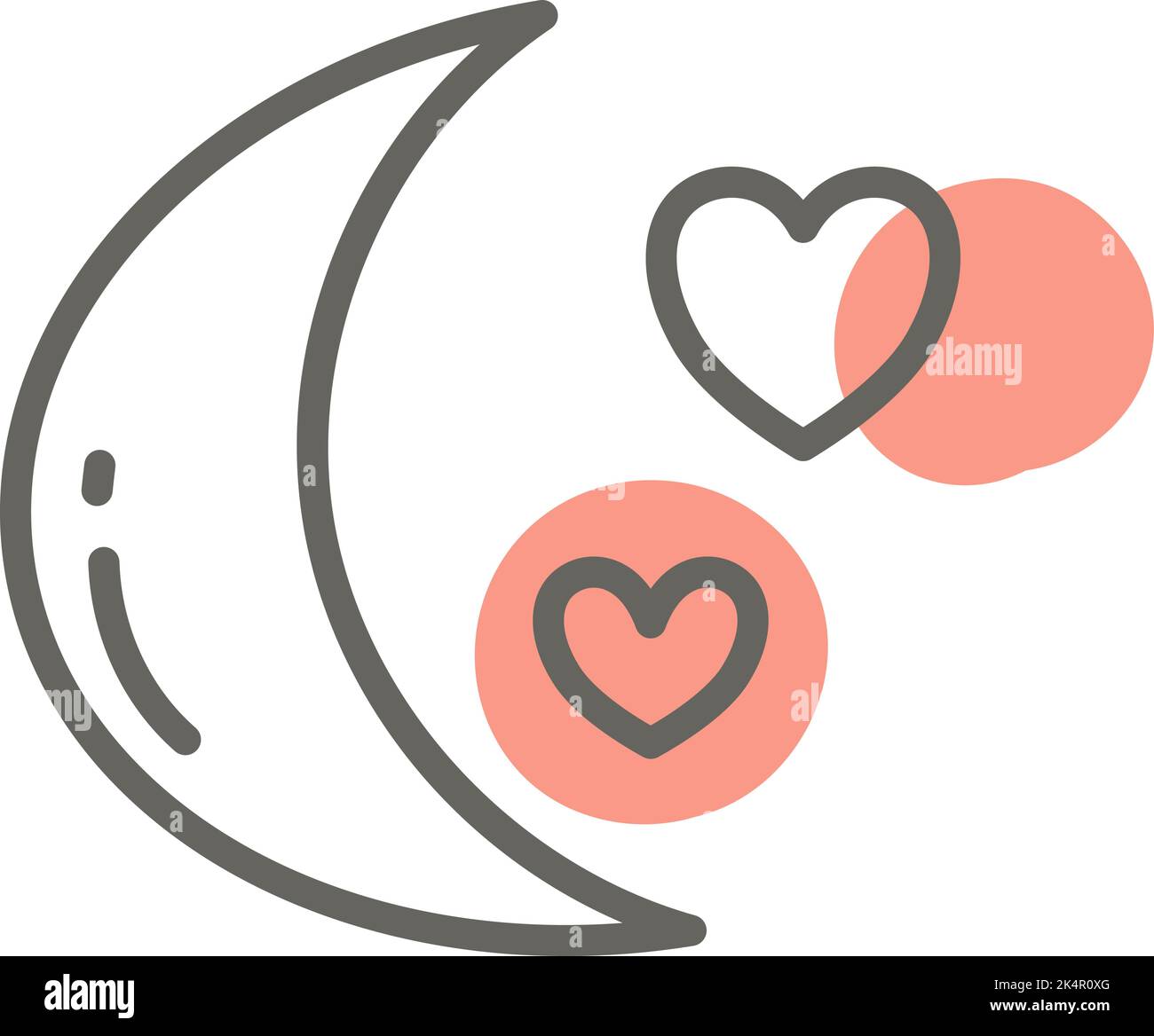 Date night, illustration, vector on a white background Stock Vector