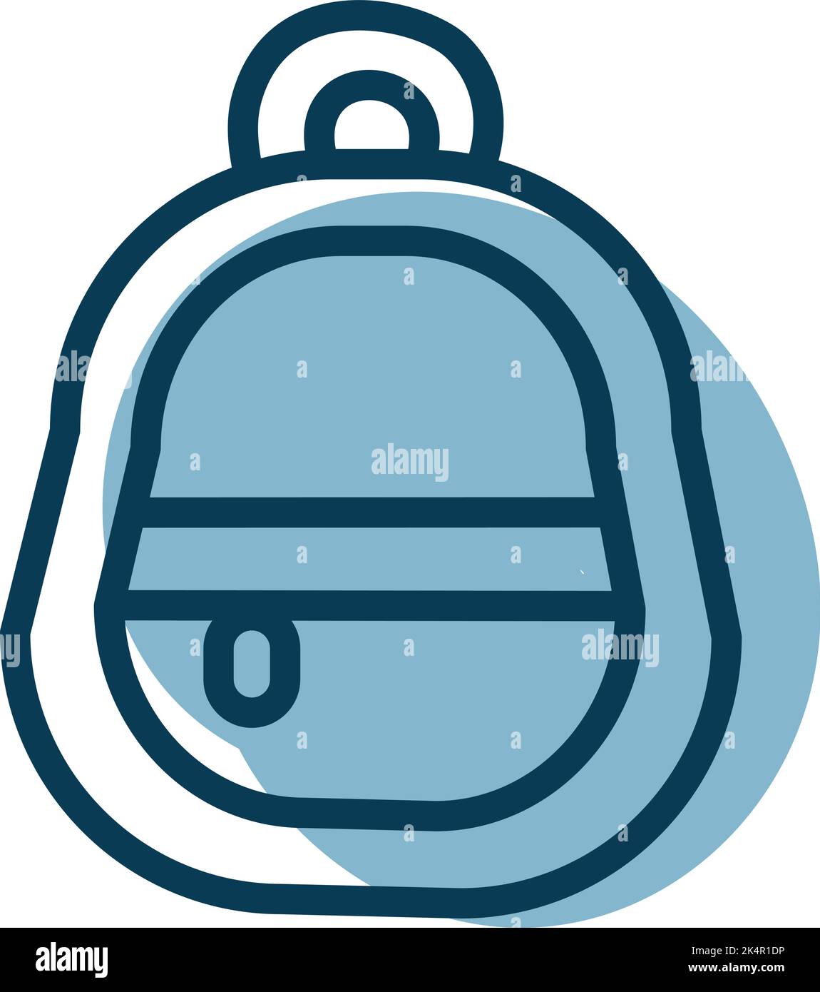 Colledge backpack, illustration, vector on a white background Stock ...