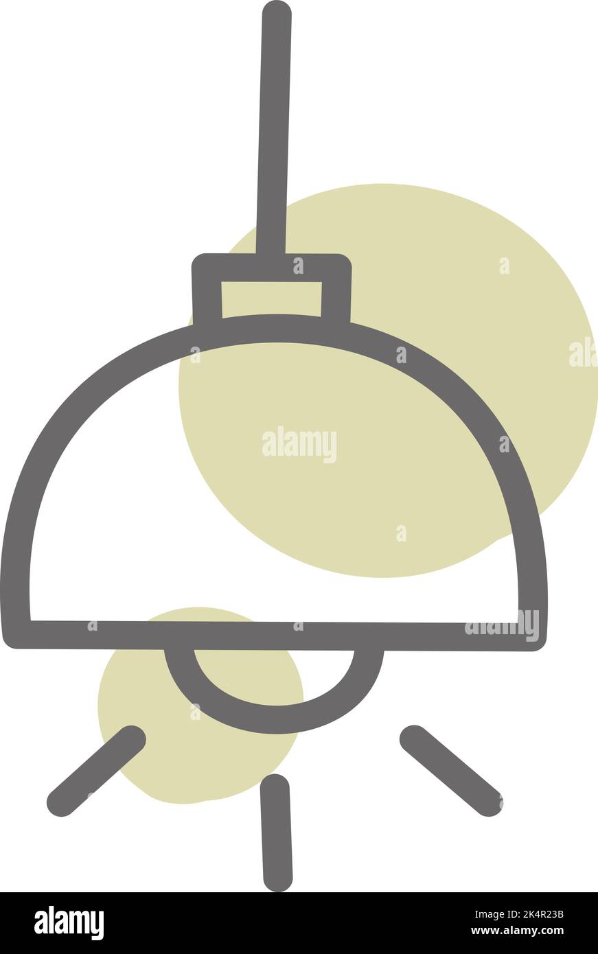 Kitchen lamp, illustration, vector on a white background. Stock Vector