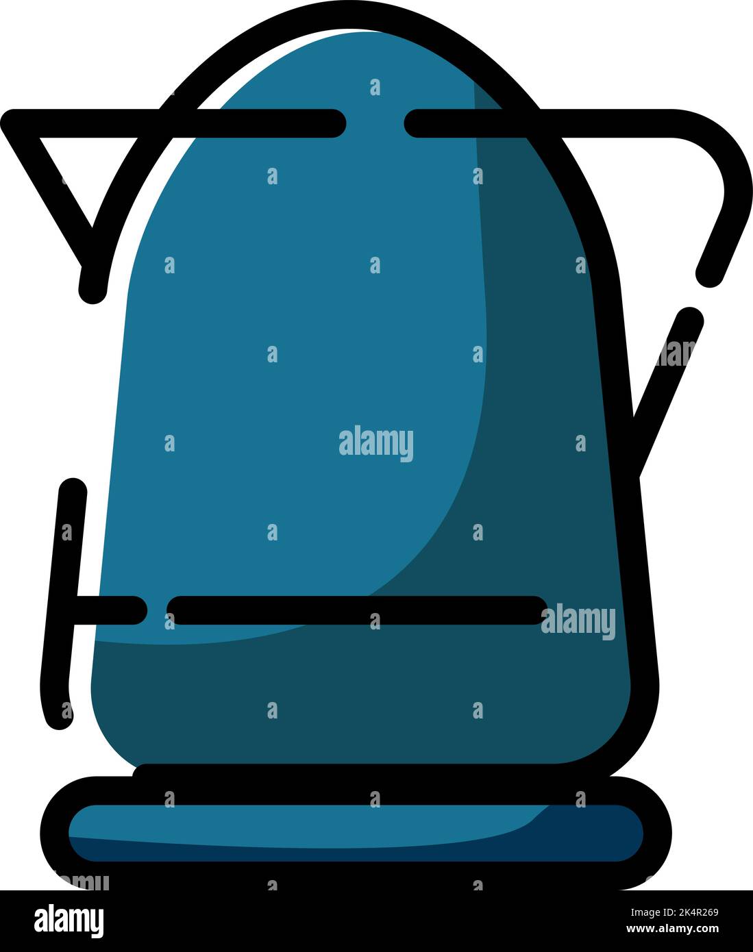 Household kettle, illustration, vector on a white background. Stock Vector