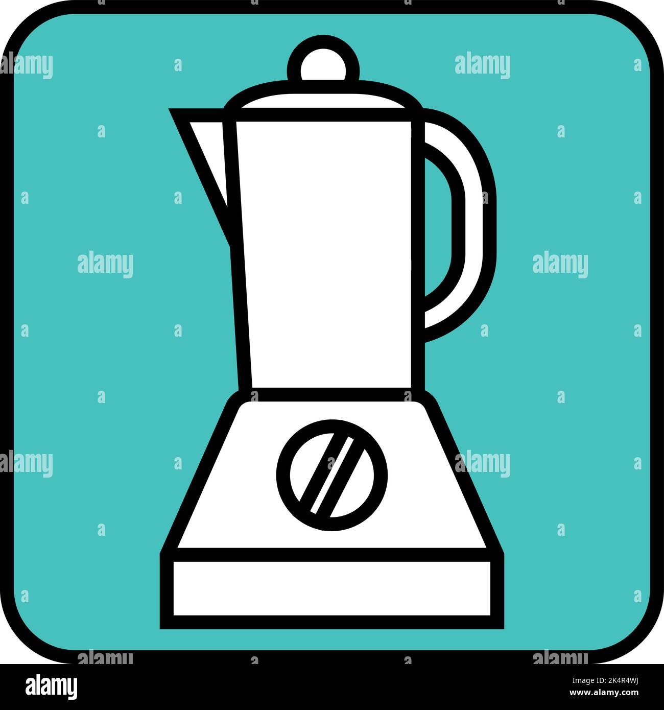 Kitchen blender, illustration, vector on a white background. Stock Vector