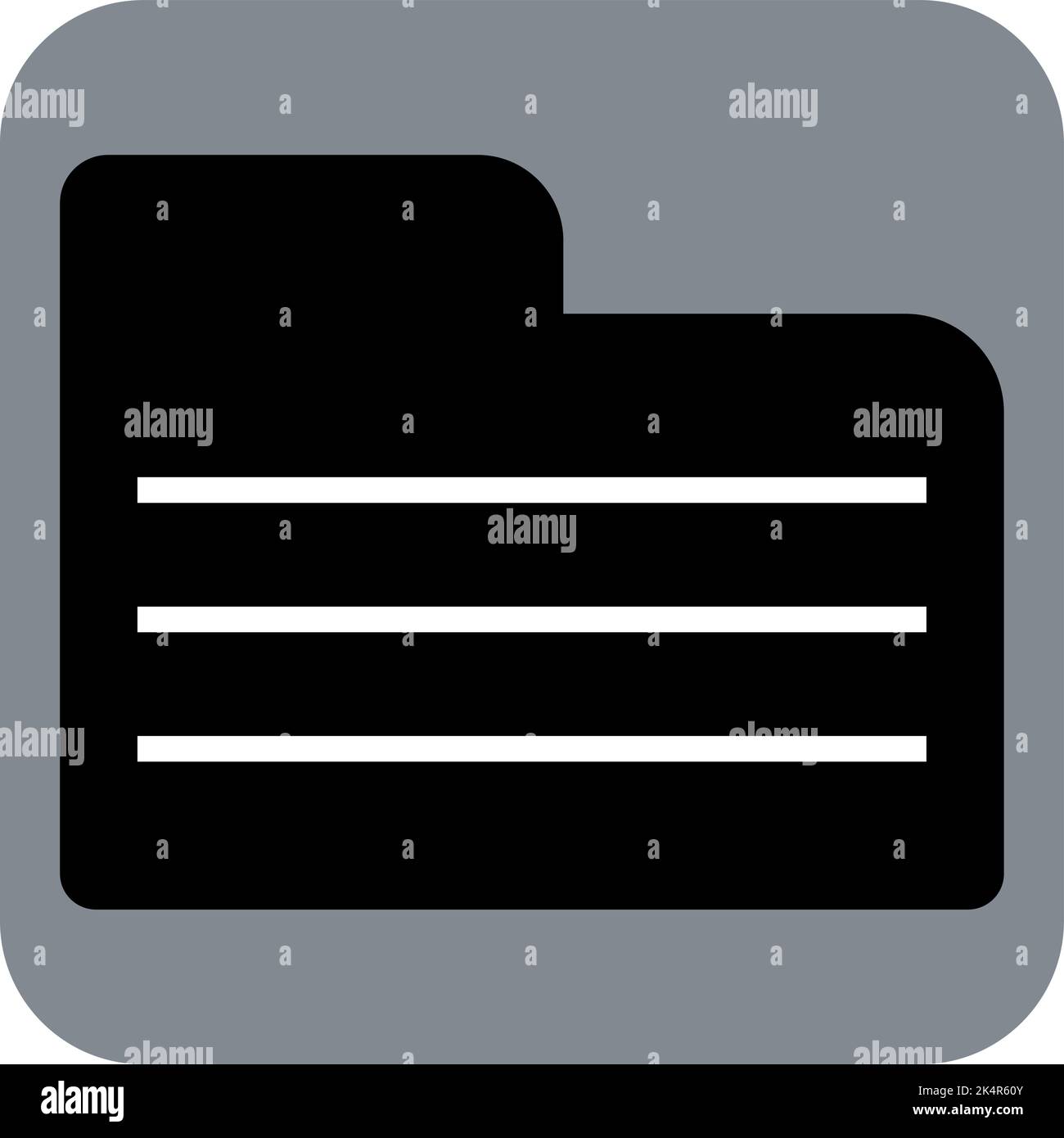 Management folder, illustration, vector on a white background Stock ...