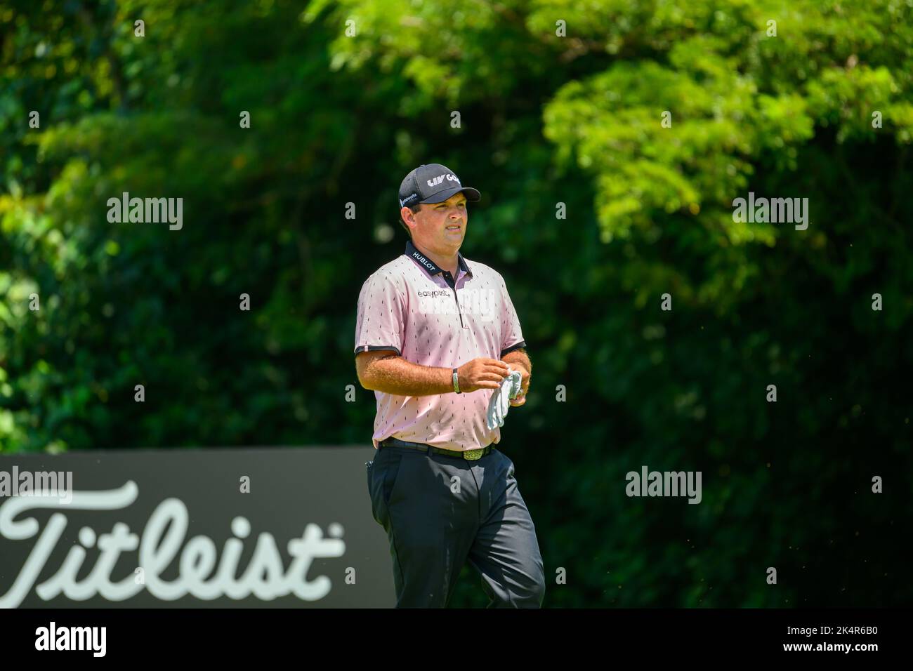 Patrick Reed of the USA in action on day 1 of International Series ...