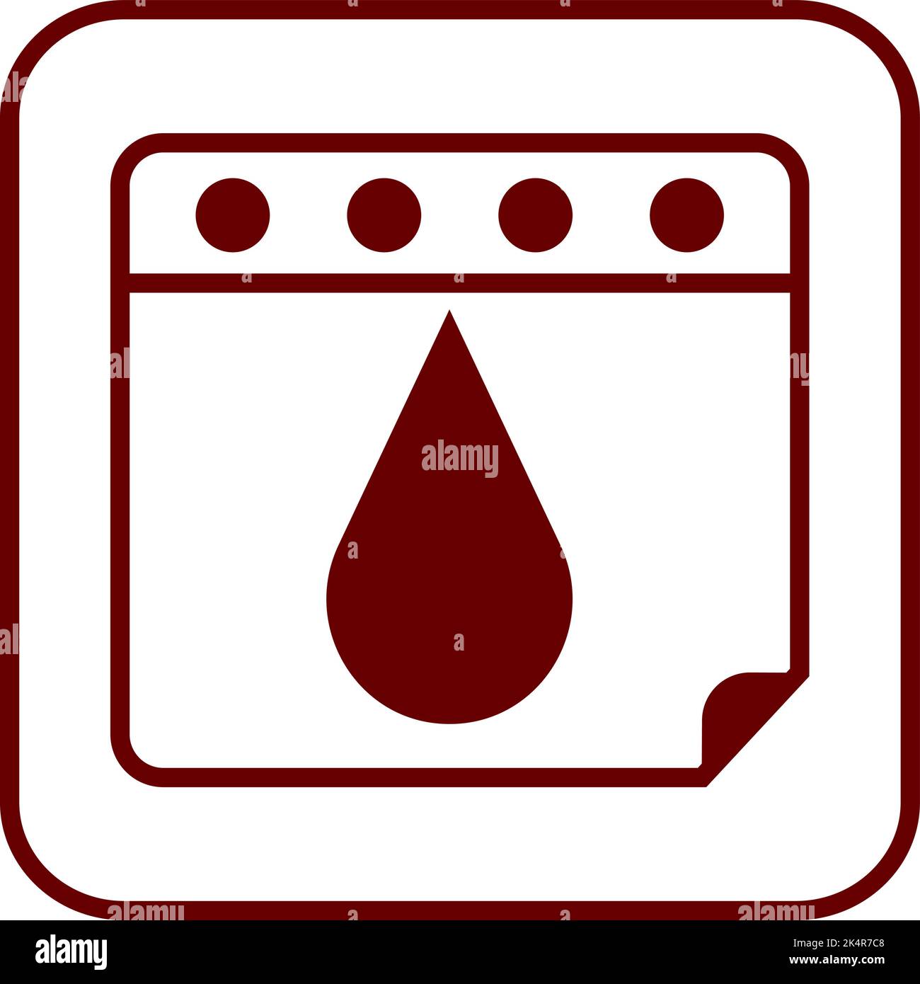 Period days, illustration, vector on a white background Stock Vector