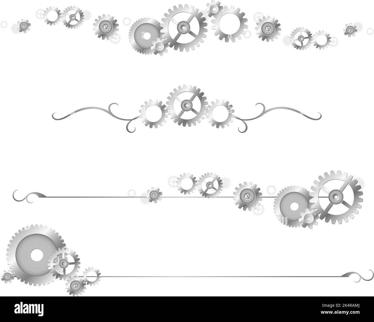 A variety of gear divider lines Stock Vector Image & Art Alamy