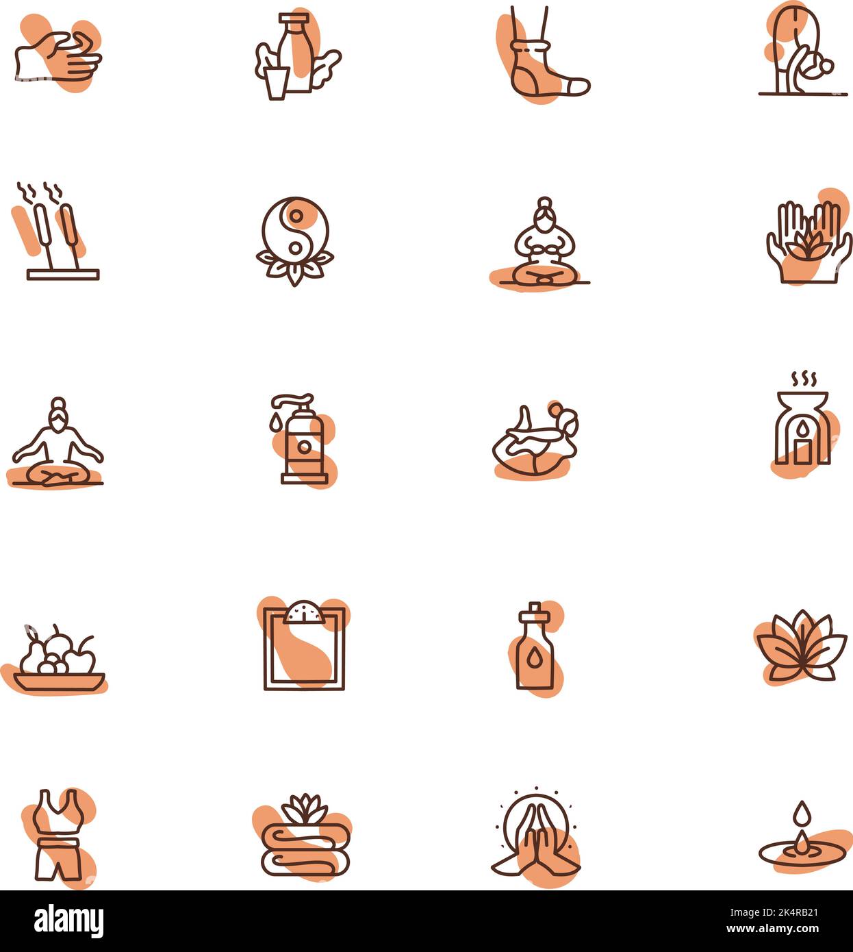 Spa day, illustration, vector on a white background Stock Vector Image