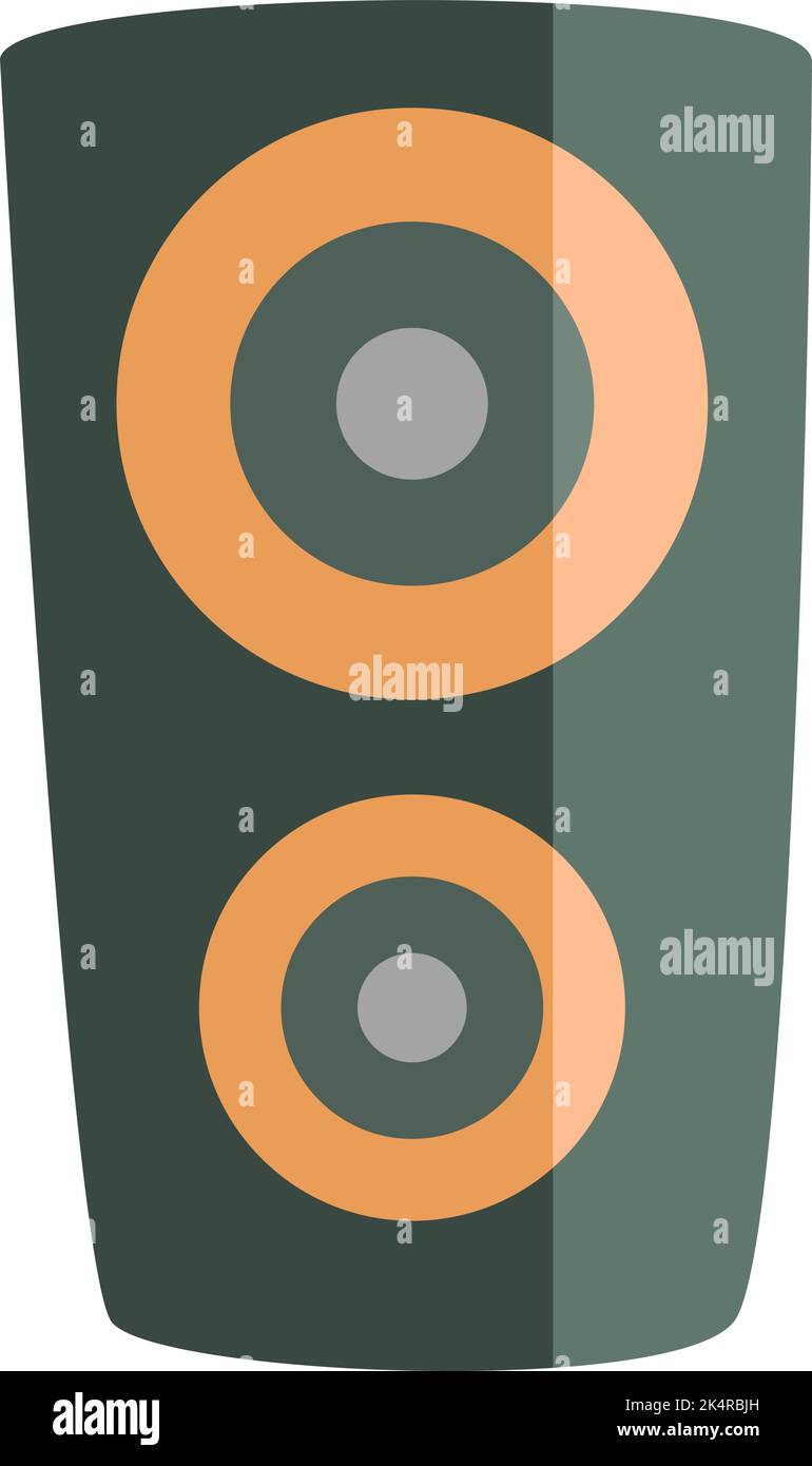 Festival loud speakers, illustration, vector on a white background ...