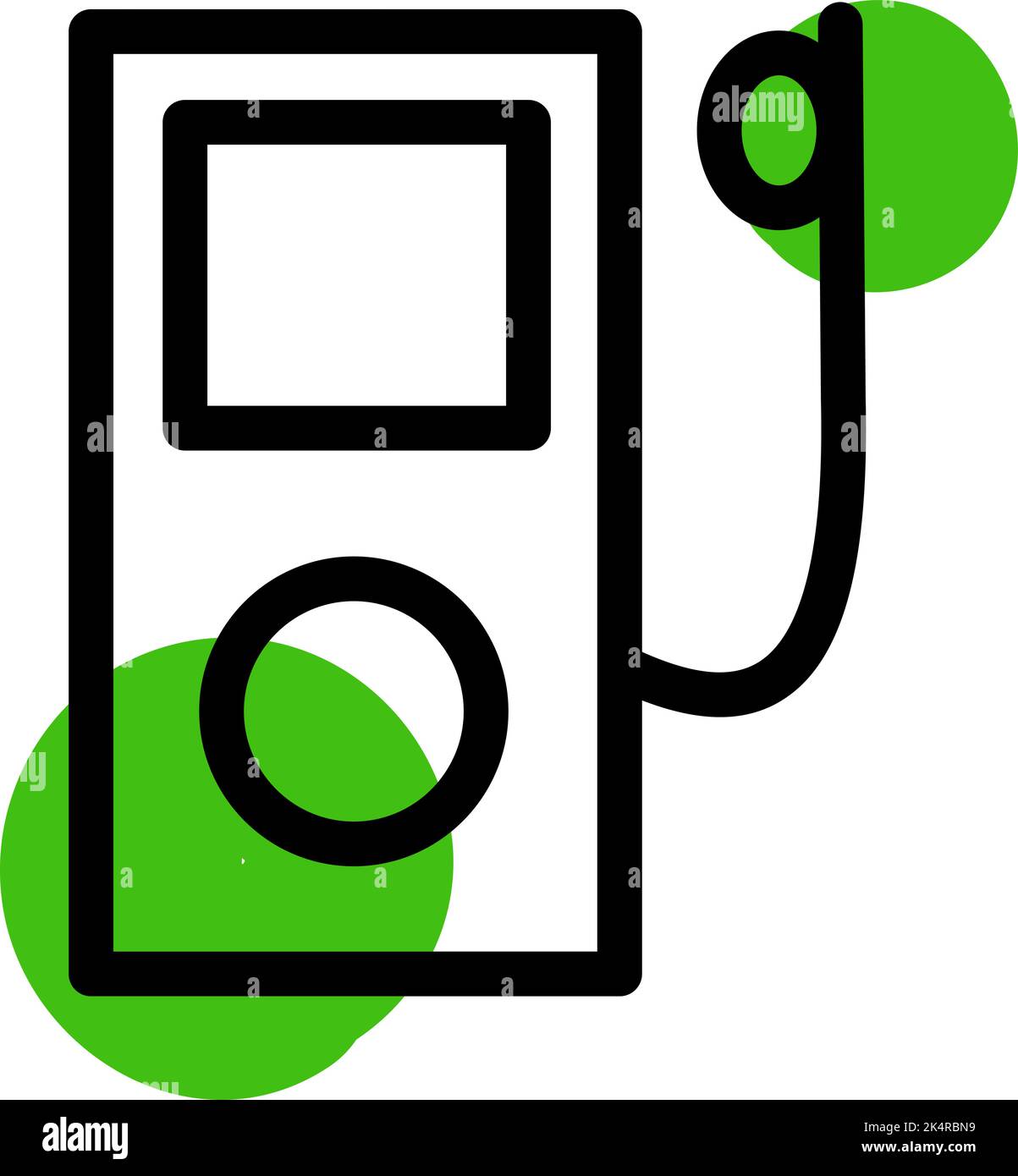 Mp3 music player, illustration, vector on a white background. Stock Vector