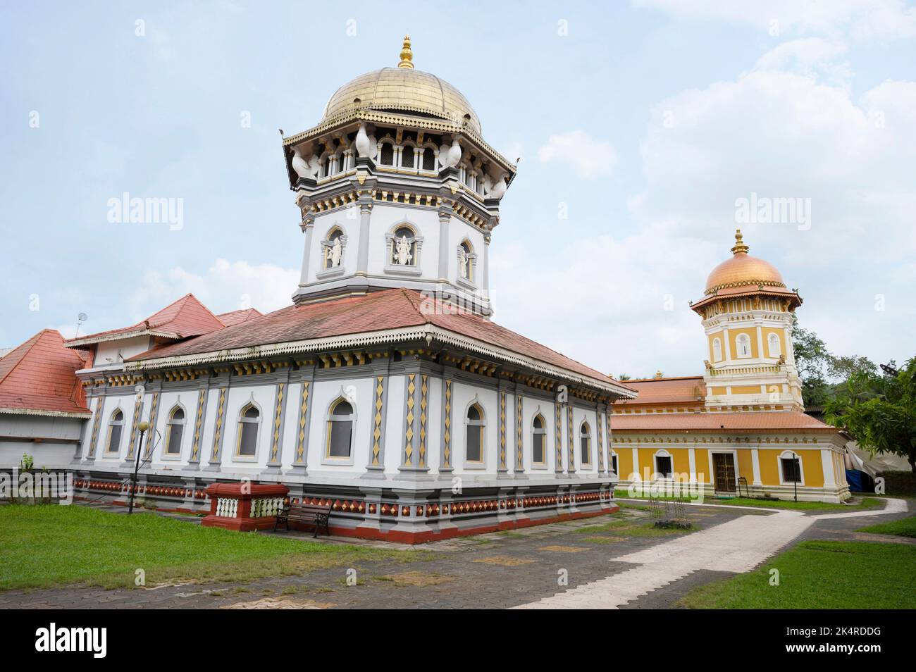 Shri Mahalasa Narayani Temple a Hindu temple to the goddess Mahalasa, she is identified with Mohini, the female avatar of the god Vishnu,  Mardol, Pon Stock Photo