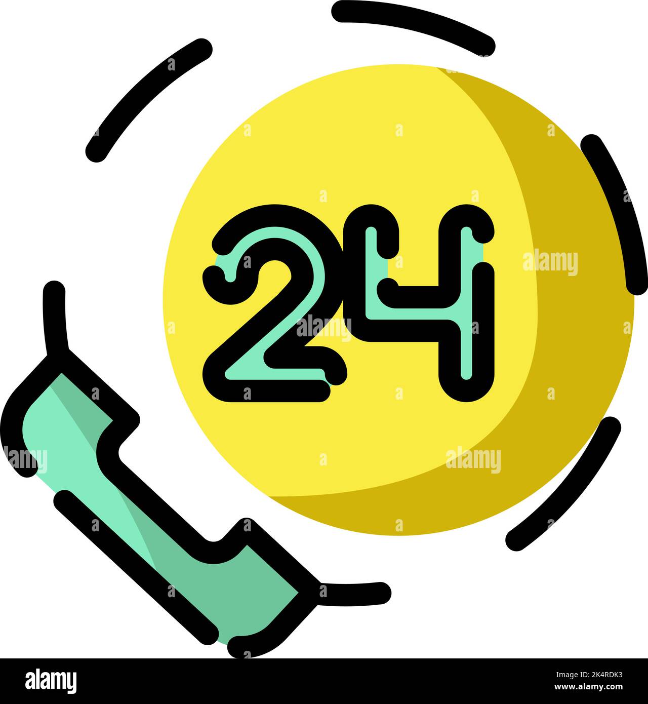 Shipping support, illustration, vector on a white background. Stock Vector