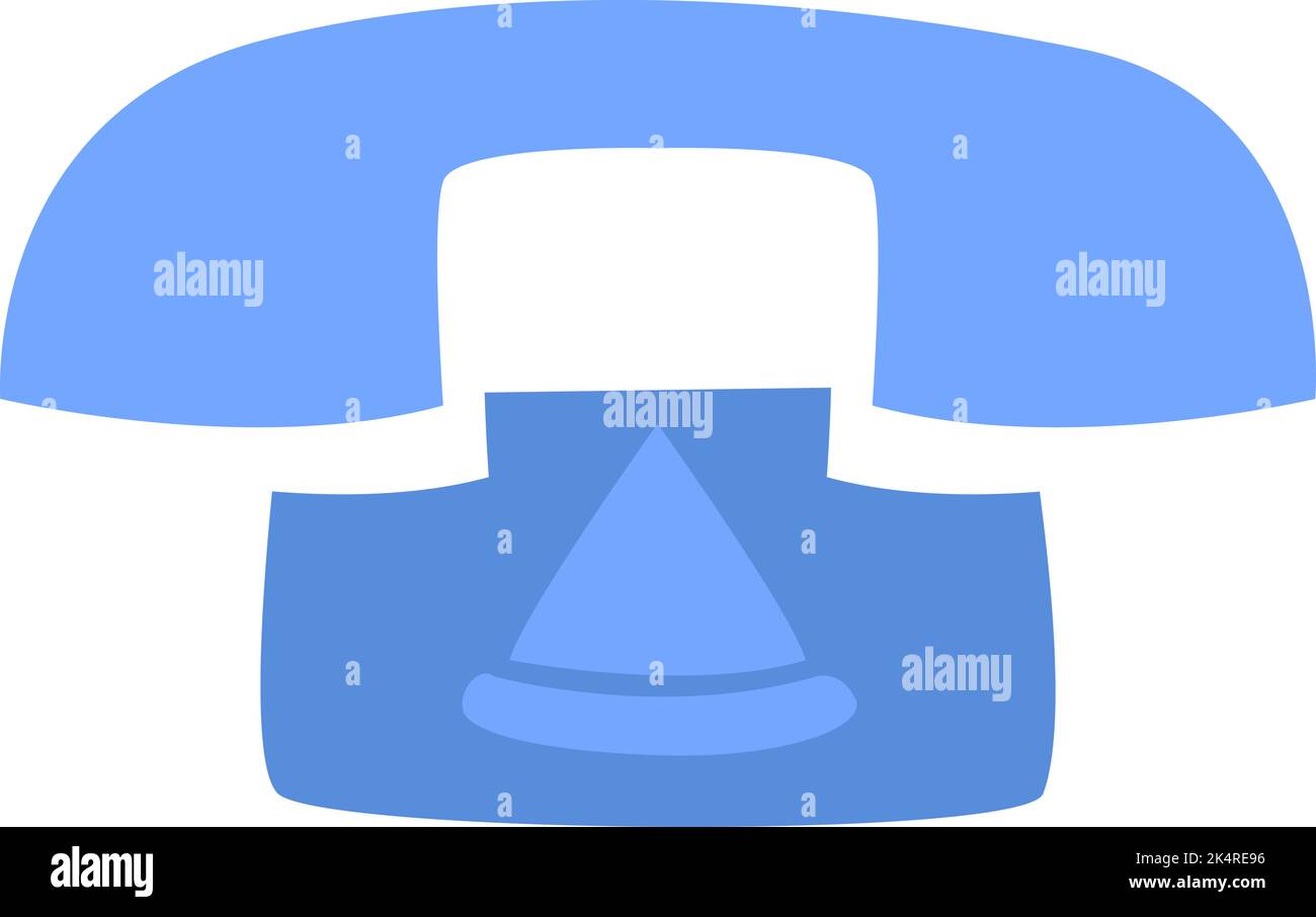 Take away telephone, illustration, vector on a white background. Stock Vector