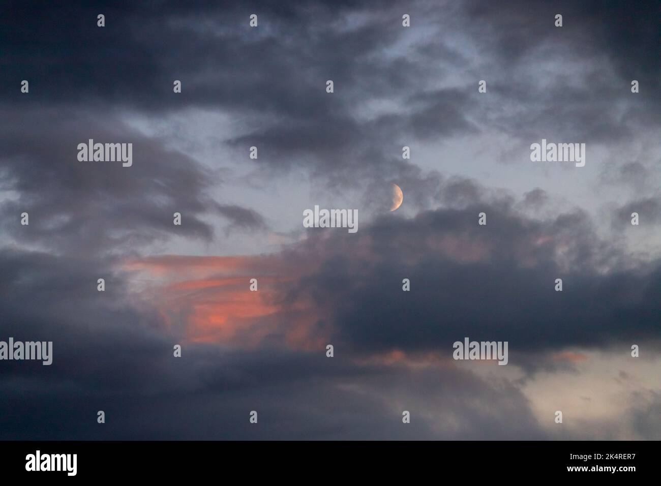 Textur Hintergrund Abendhimmel stimmungsvoll Stock Photo