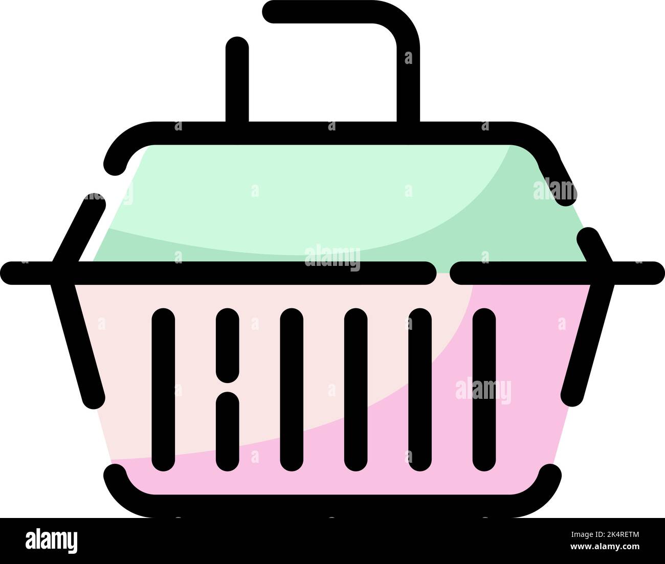 pet-shop-pet-carrier-illustration-vector-on-a-white-background-stock