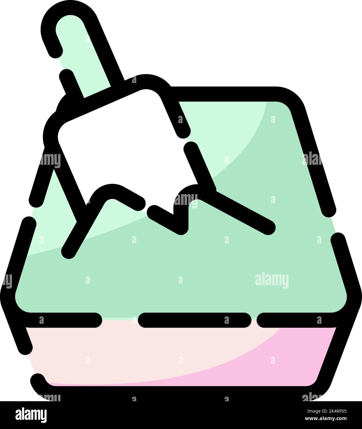 Pet shop sandbox, illustration, vector on a white background. Stock Vector