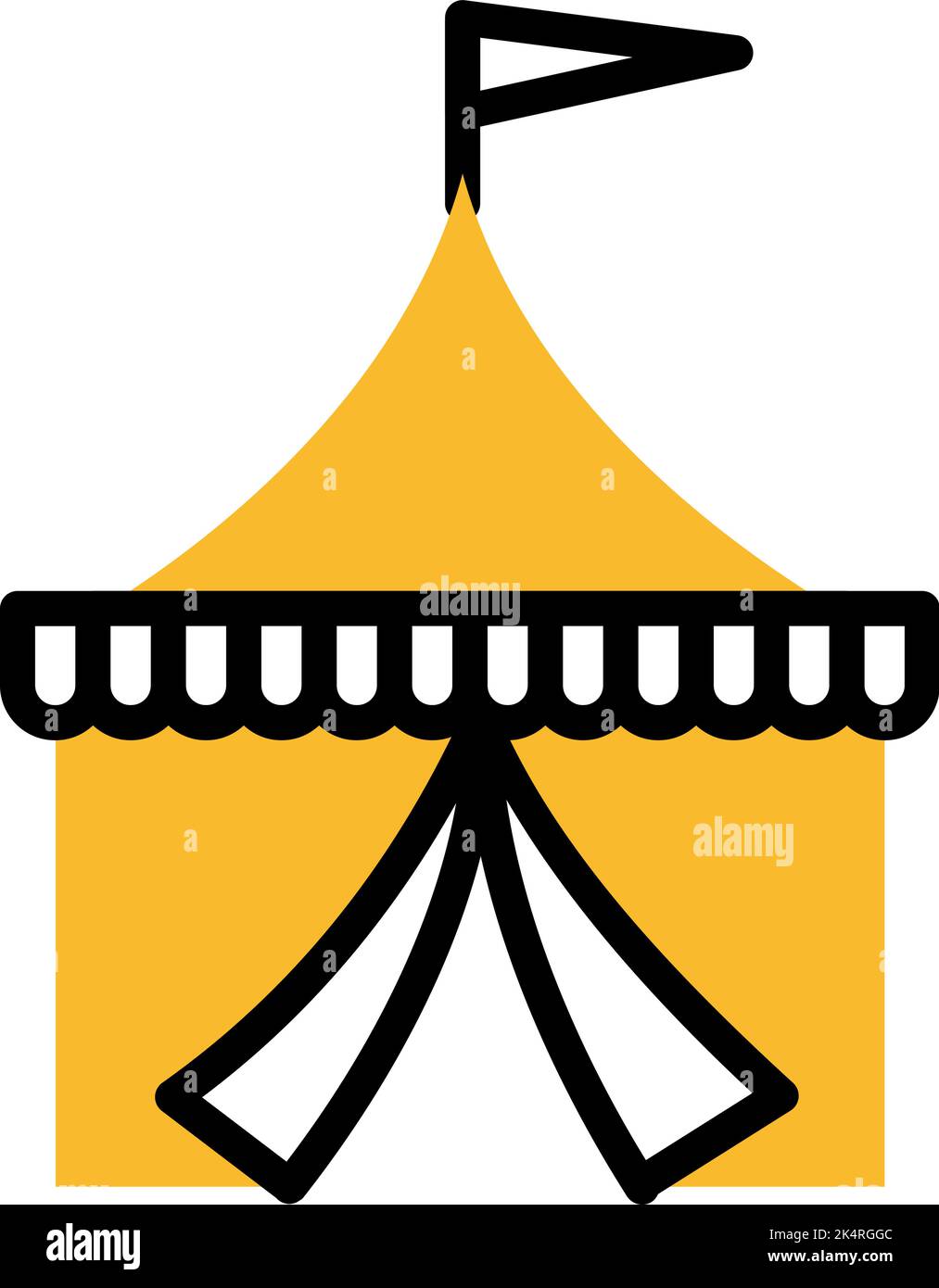 Amusment circus, illustration, vector on a white background. Stock Vector