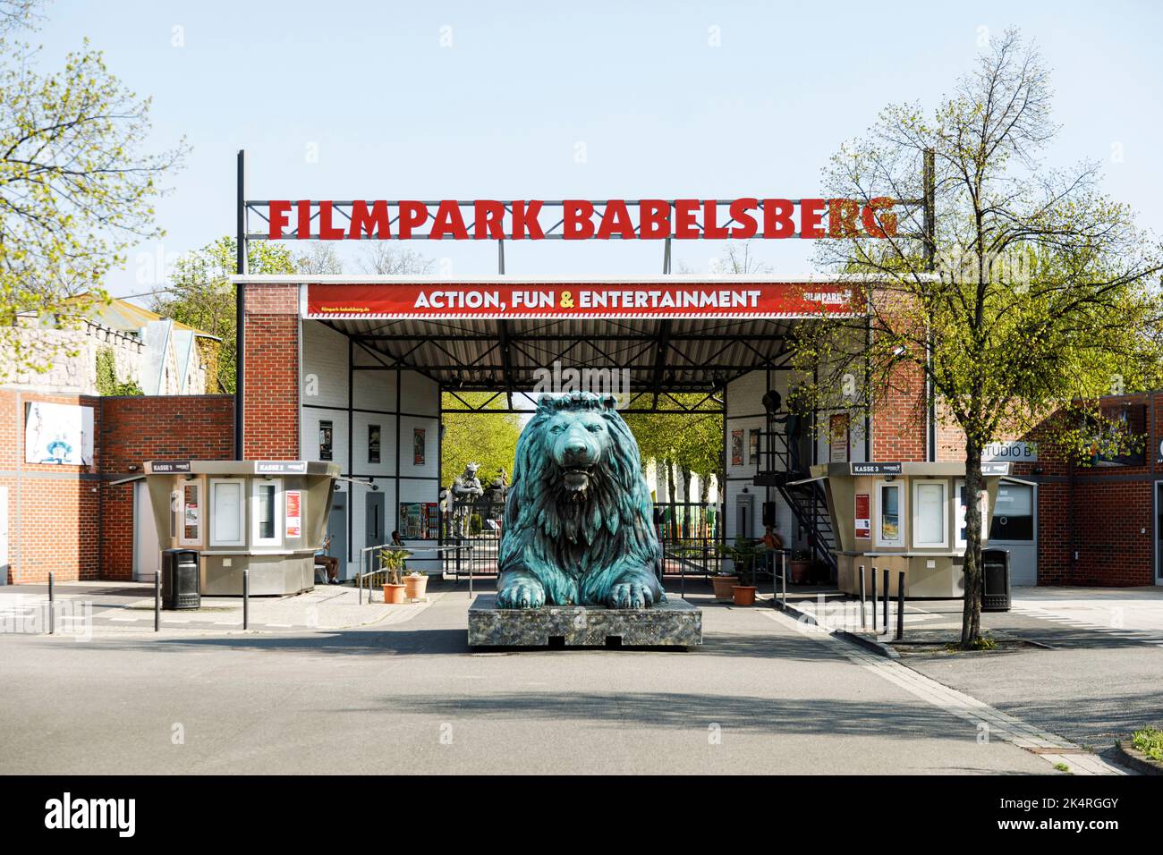 Filmpark Babelsberg in Potsdam, London lion from the film