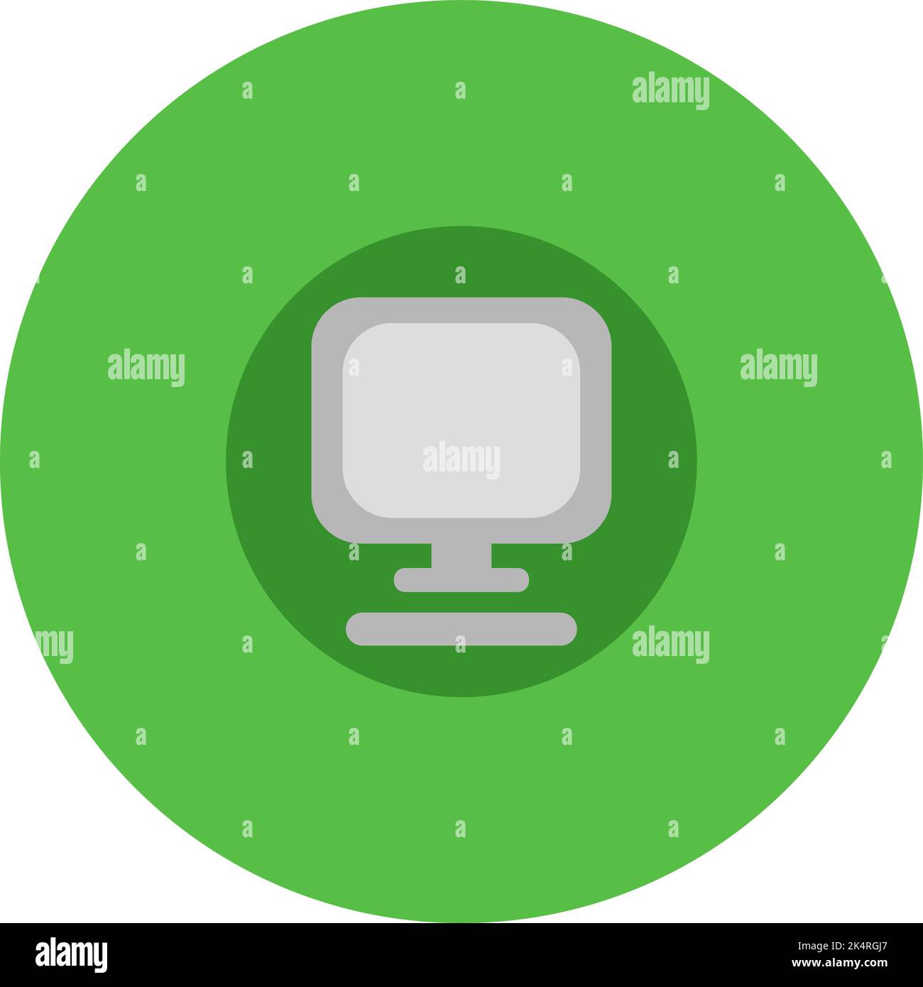 Banking computer, illustration, vector on a white background. Stock Vector
