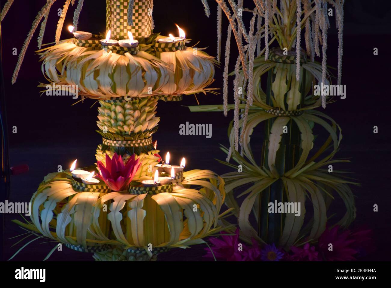 Cultural lotus lamp Stock Photo Alamy