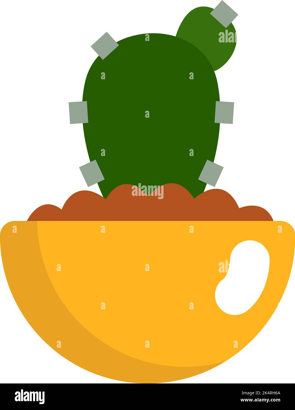 Peyote cactus, illustration, vector on a white background. Stock Vector