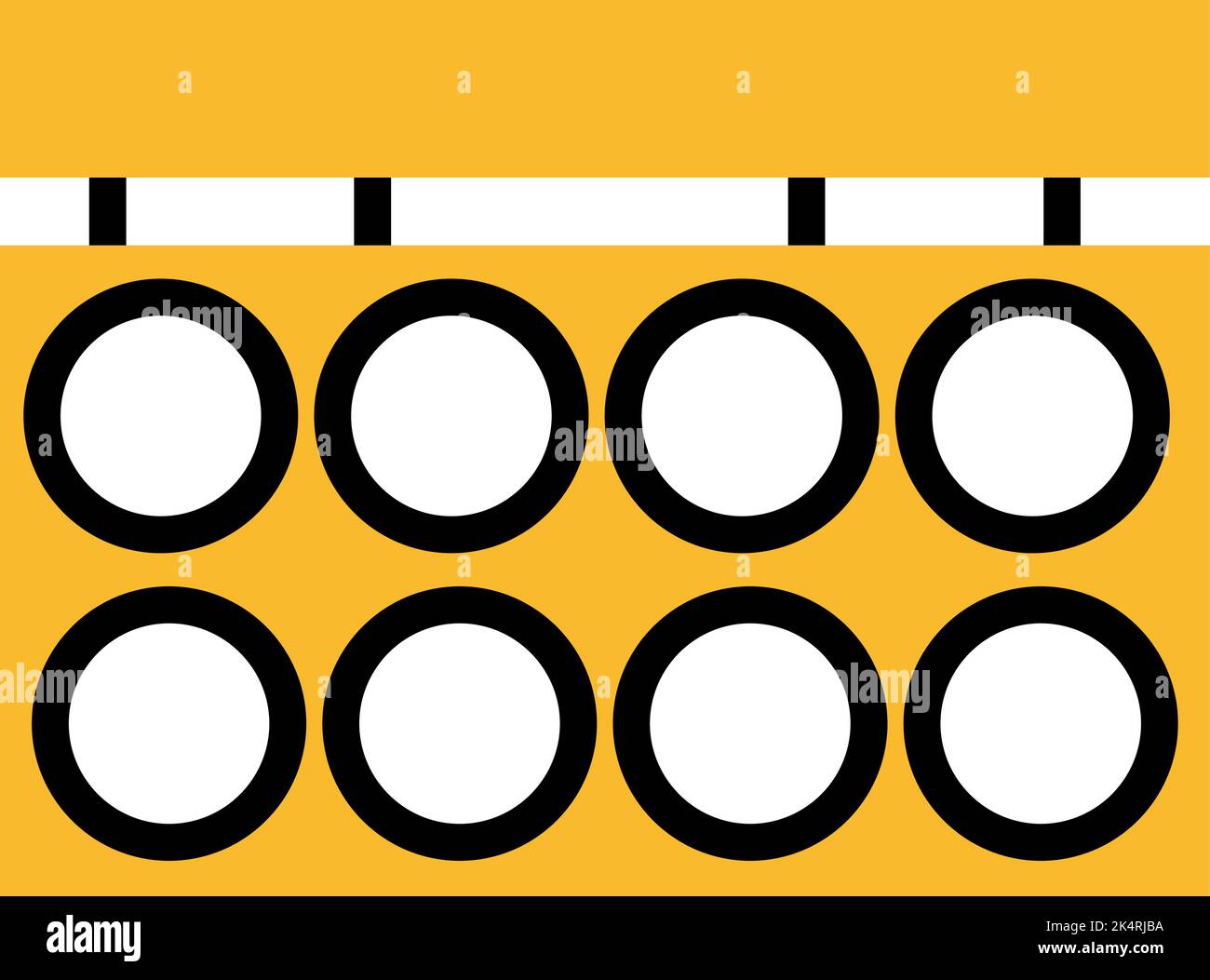 Cosmetic eyeshadow palette, illustration, vector on a white background. Stock Vector