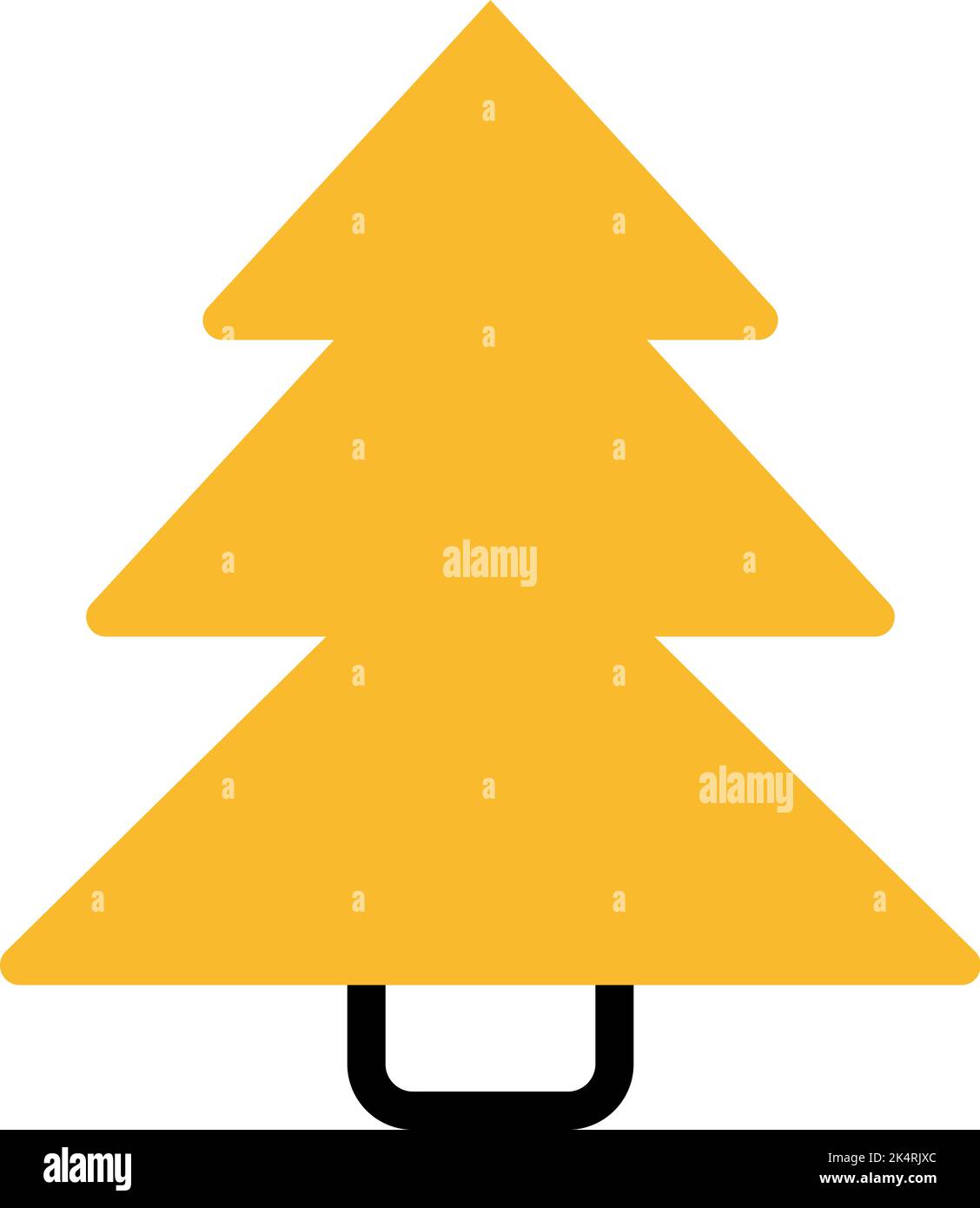Golden tree illustration Cut Out Stock Images & Pictures - Alamy
