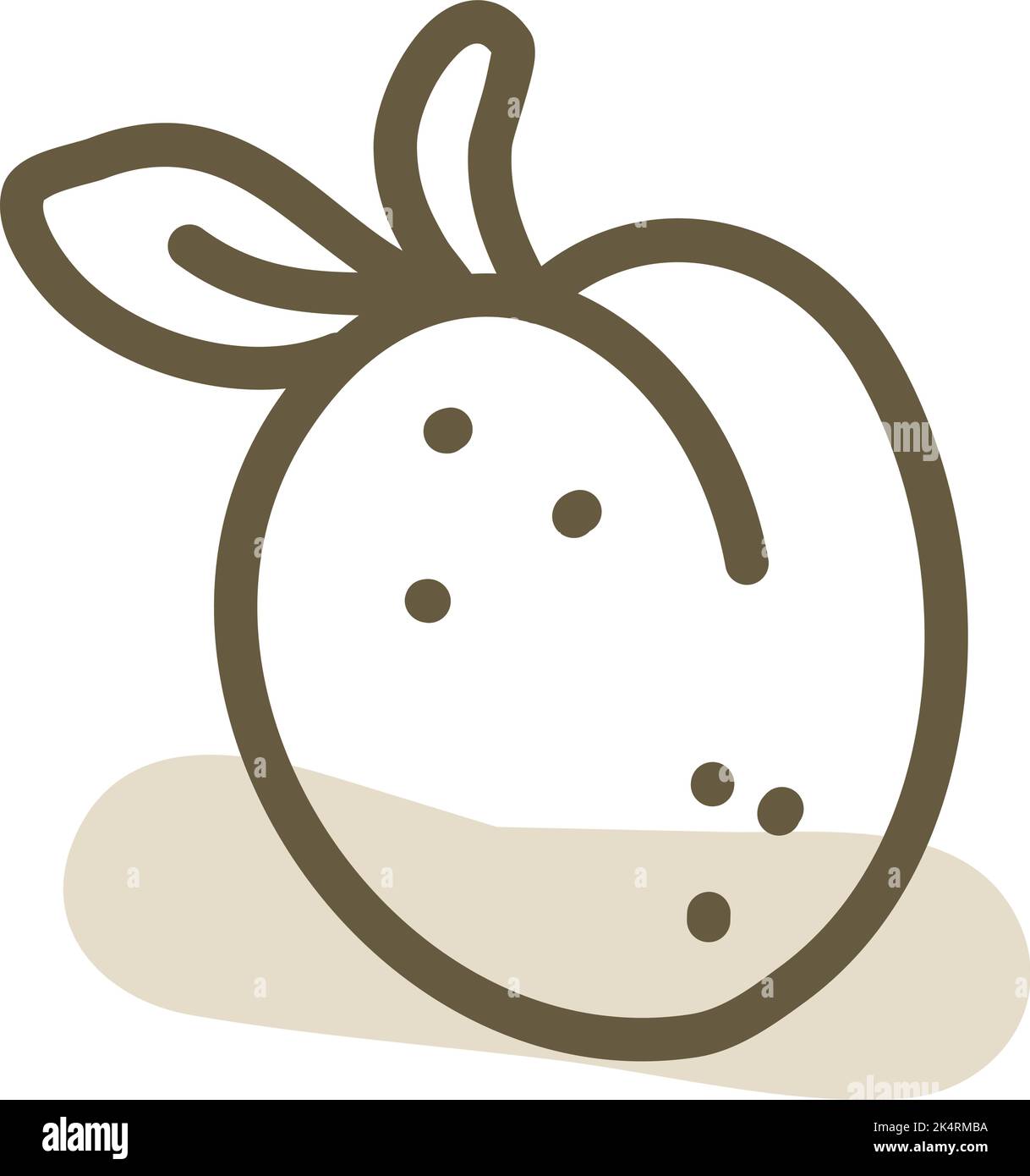 Fresh plum, illustration, vector on a white background. Stock Vector