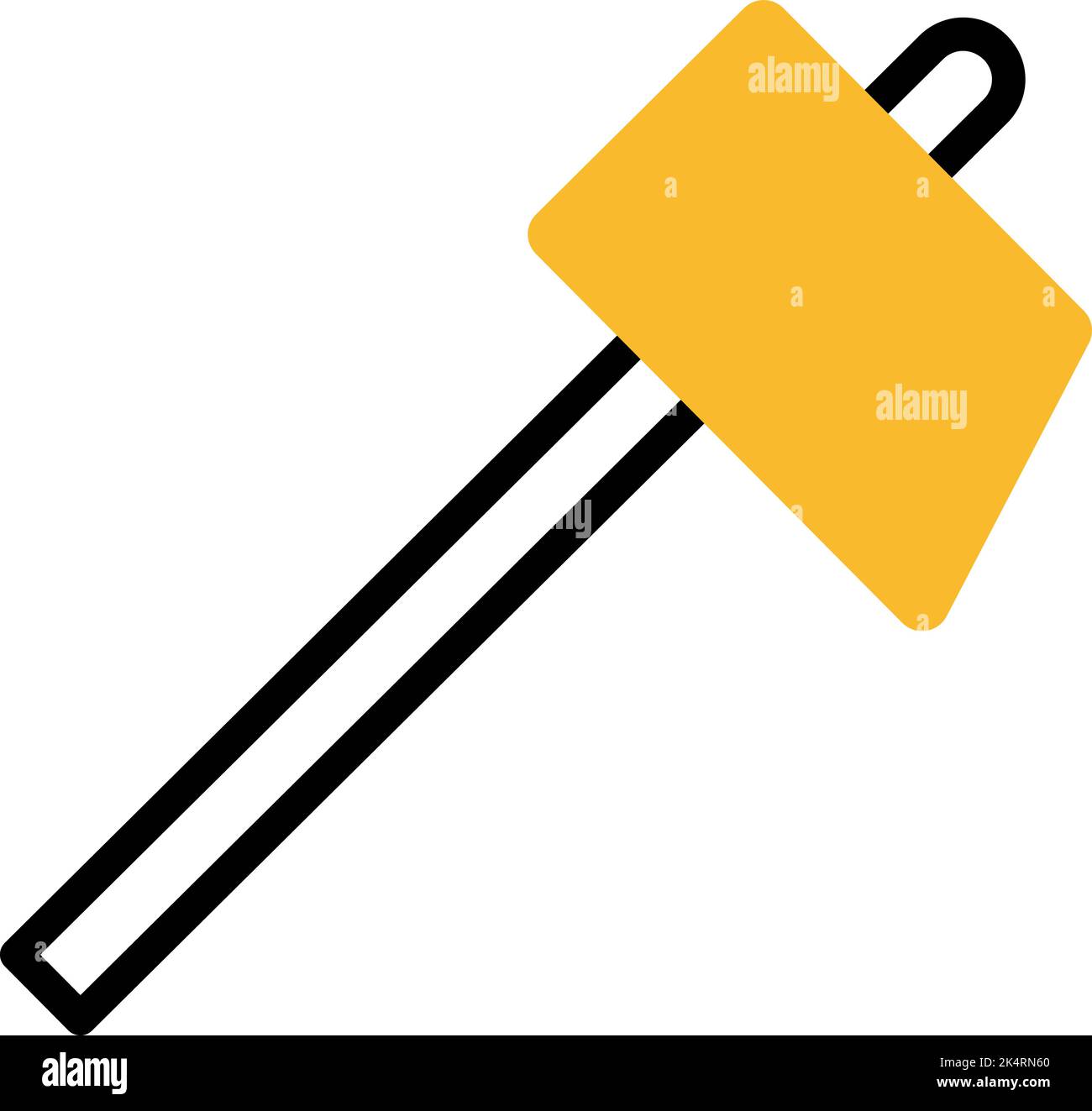 Gaming hammer, illustration, vector on a white background. Stock Vector