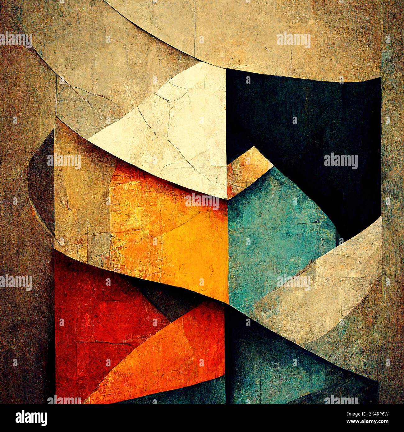 Abstract contemporary minimalism cubism art abstractionism style ...