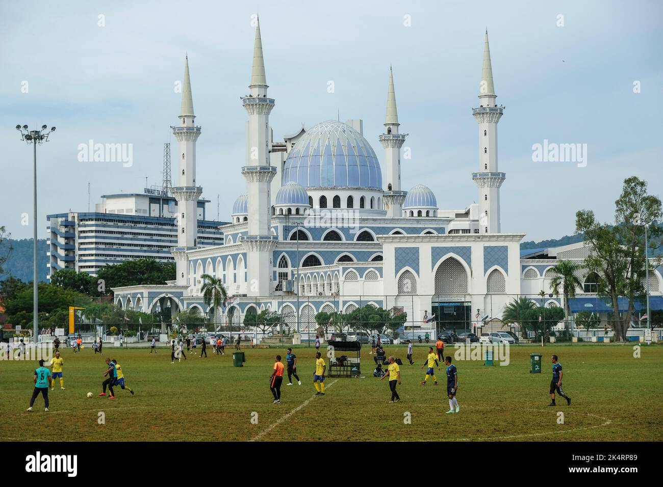 Kuantan, Malaysia - September 2022: Views of the Pahang State Mosque, officially known as Masjid Sultan Ahmad Shah 1 on September 24, 2022 in Kuantan. Stock Photo