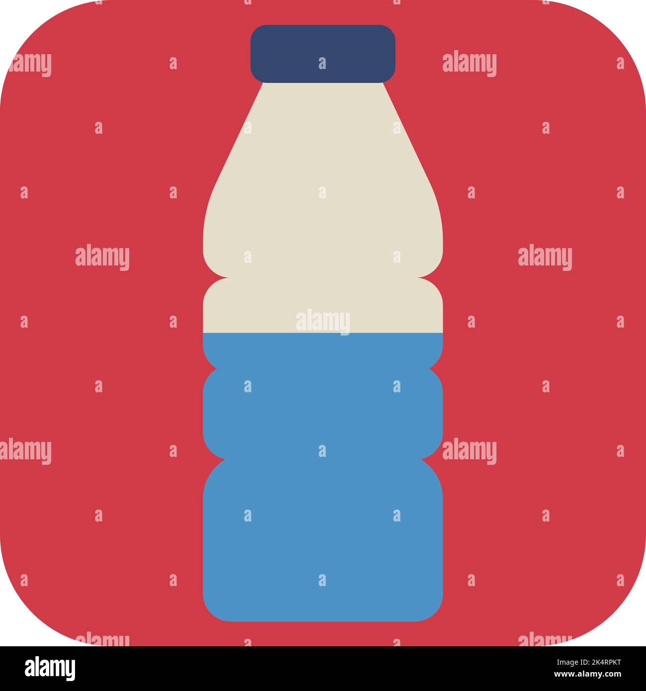 Water bottle, illustration, vector on a white background. Stock Vector