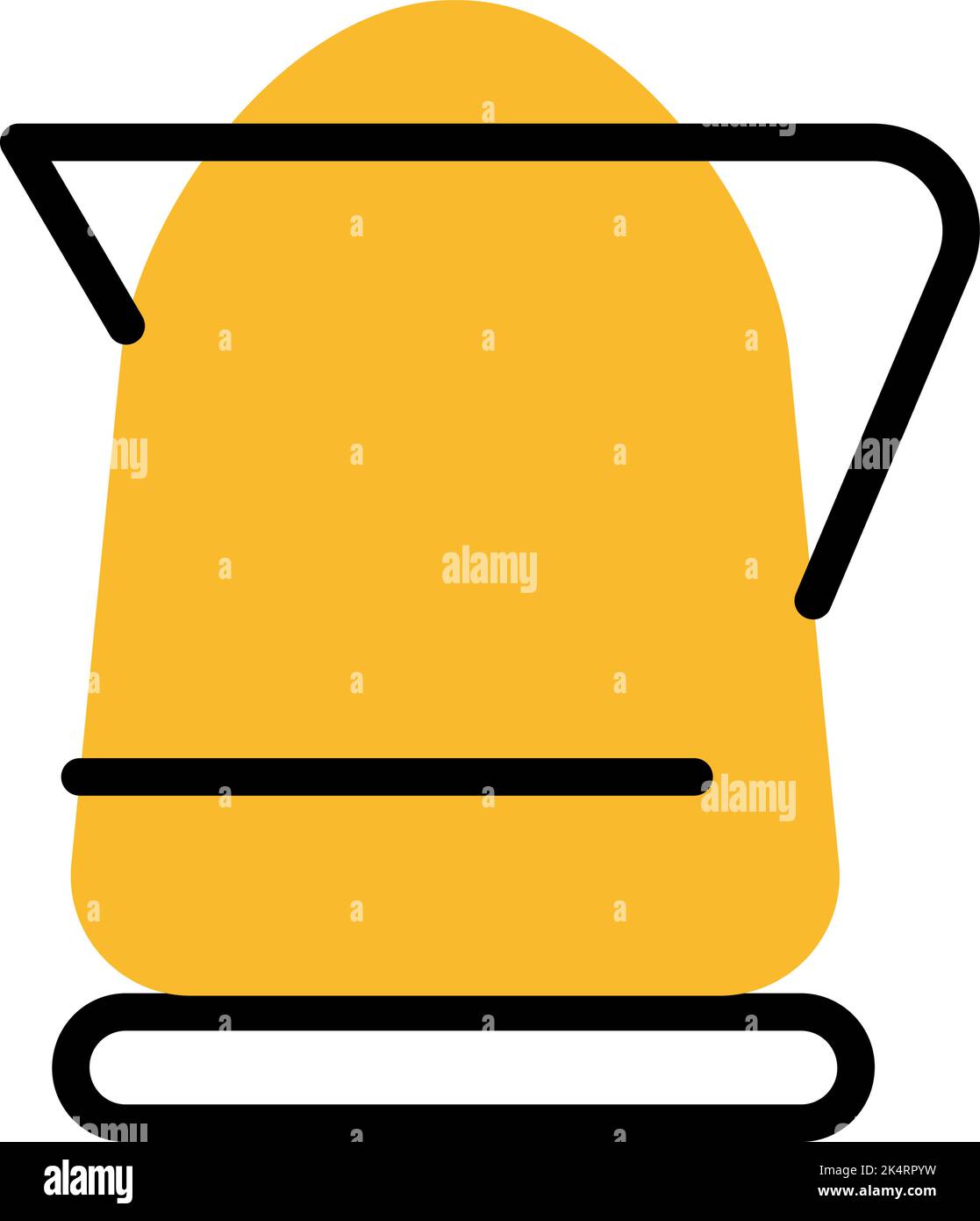Electric kettle, illustration, vector on a white background. Stock Vector