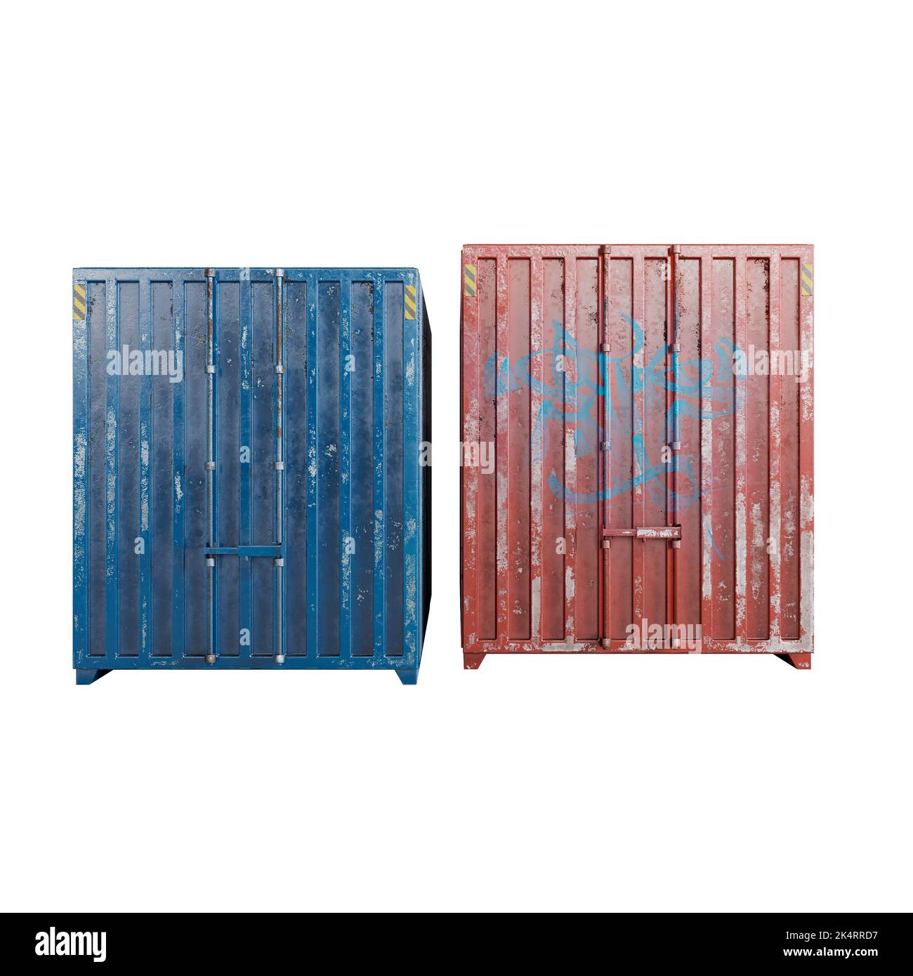 Old containers Cut Out Stock Images & Pictures - Alamy