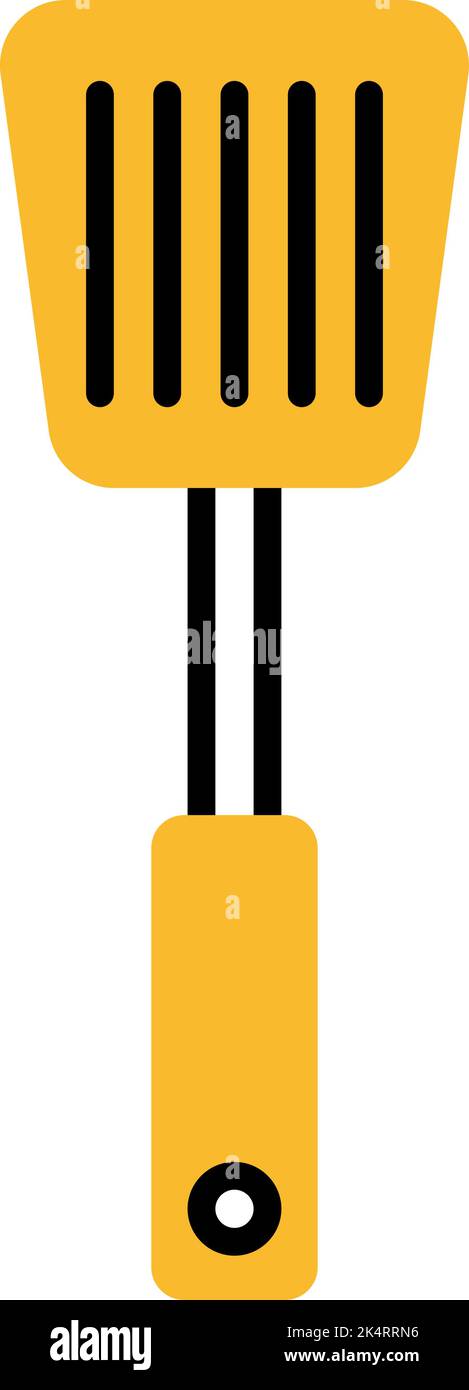 Kitchen spatula, illustration, vector on a white background. Stock Vector
