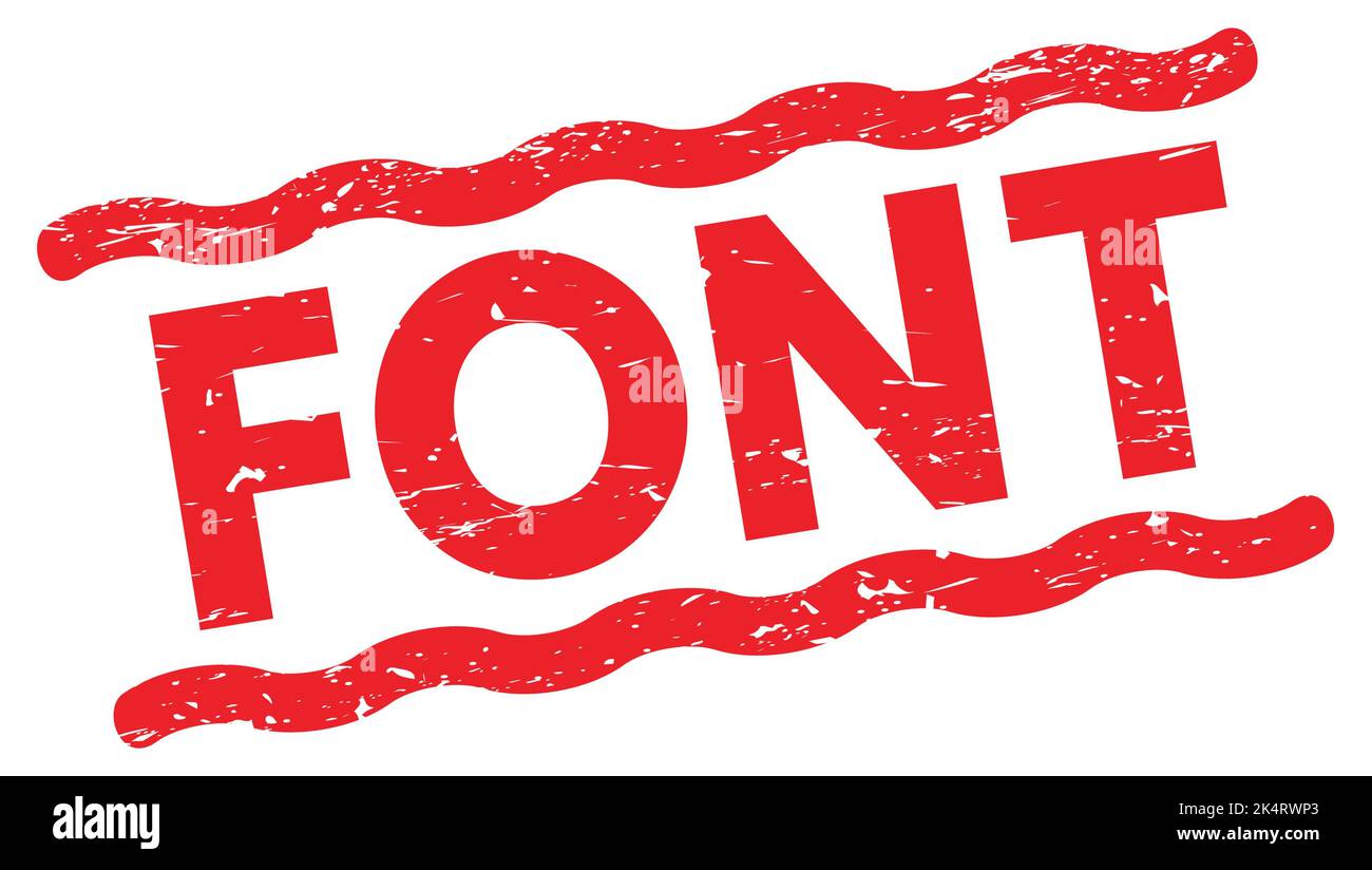Redlined Text FONT text written on red lines stamp sign Stock Photo - Alamy