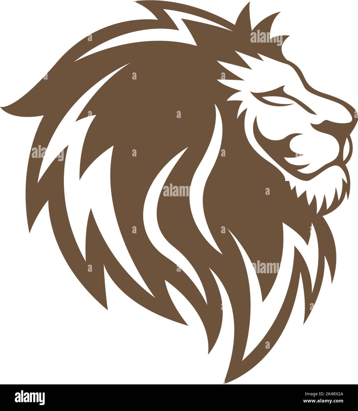 Lion icon logo design illustration template Stock Vector Image & Art ...