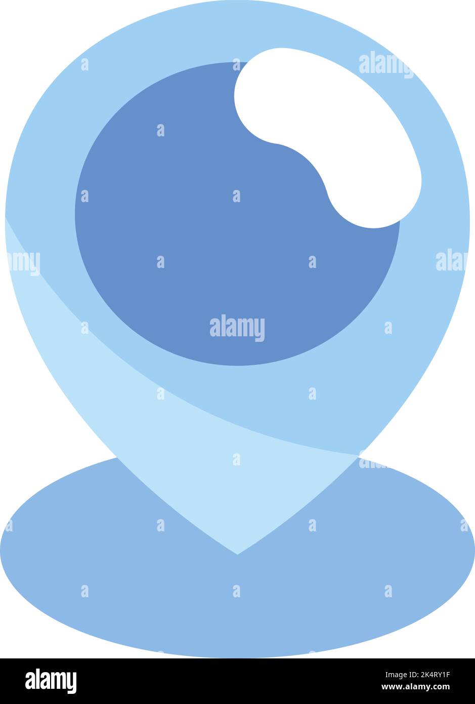 Social media location, illustration, vector on a white background Stock