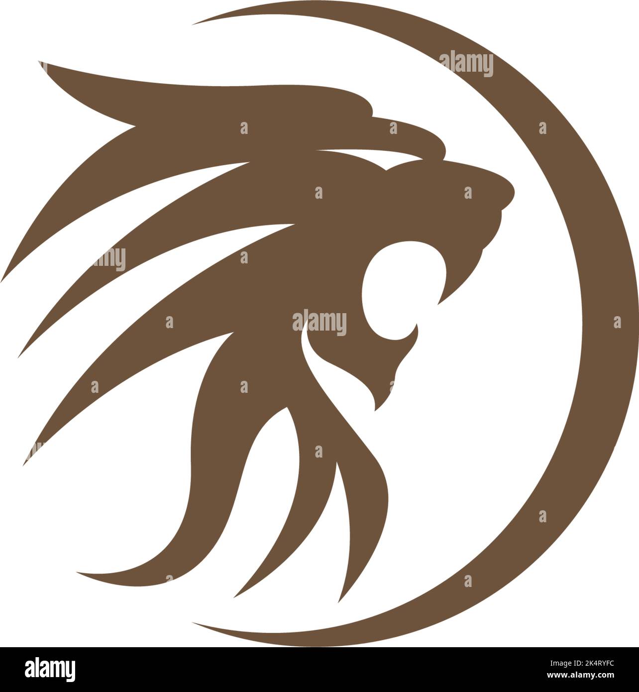 Lion icon logo design illustration template Stock Vector Image & Art ...