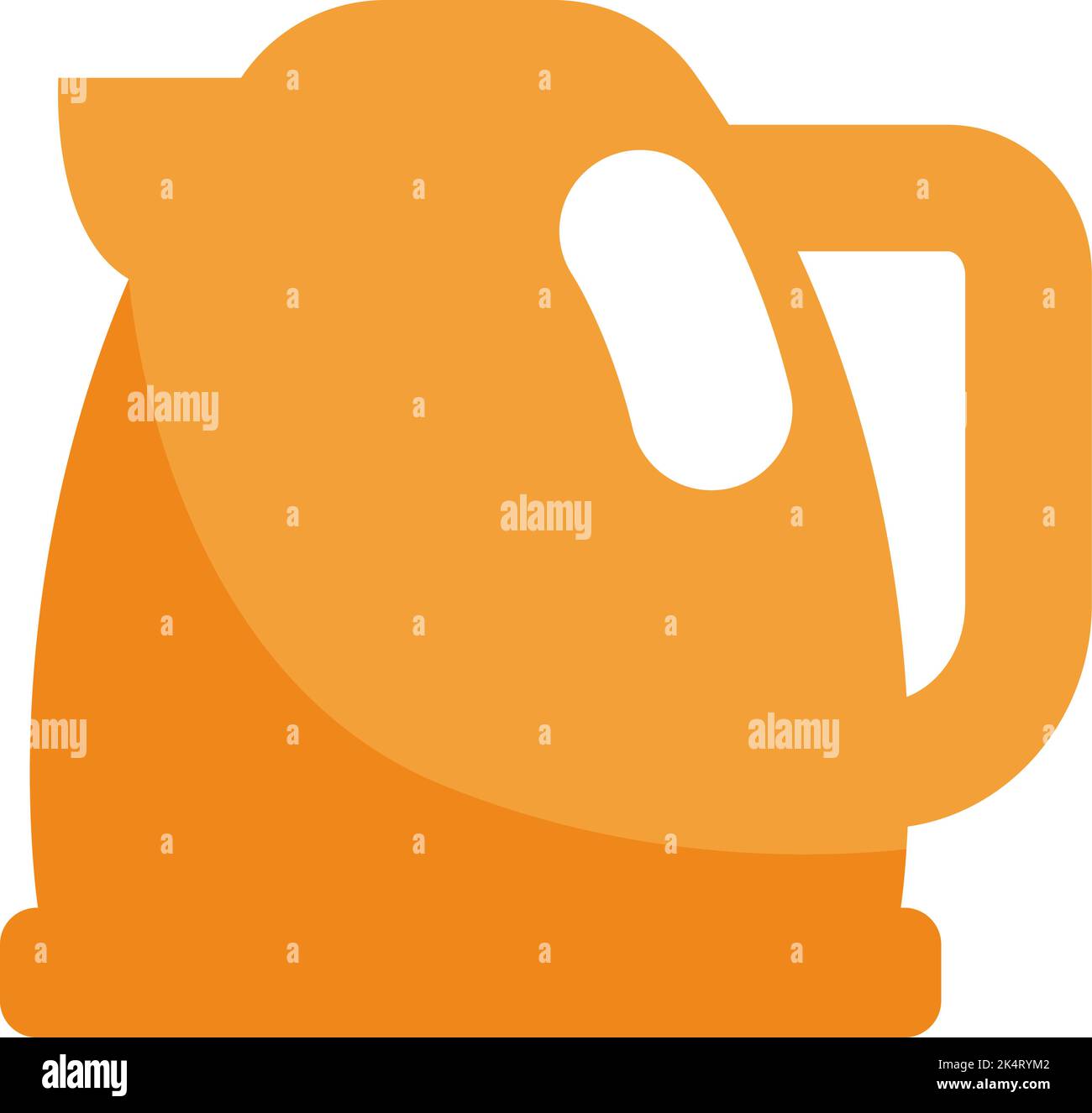 Electric kettle, illustration, vector on a white background. Stock Vector