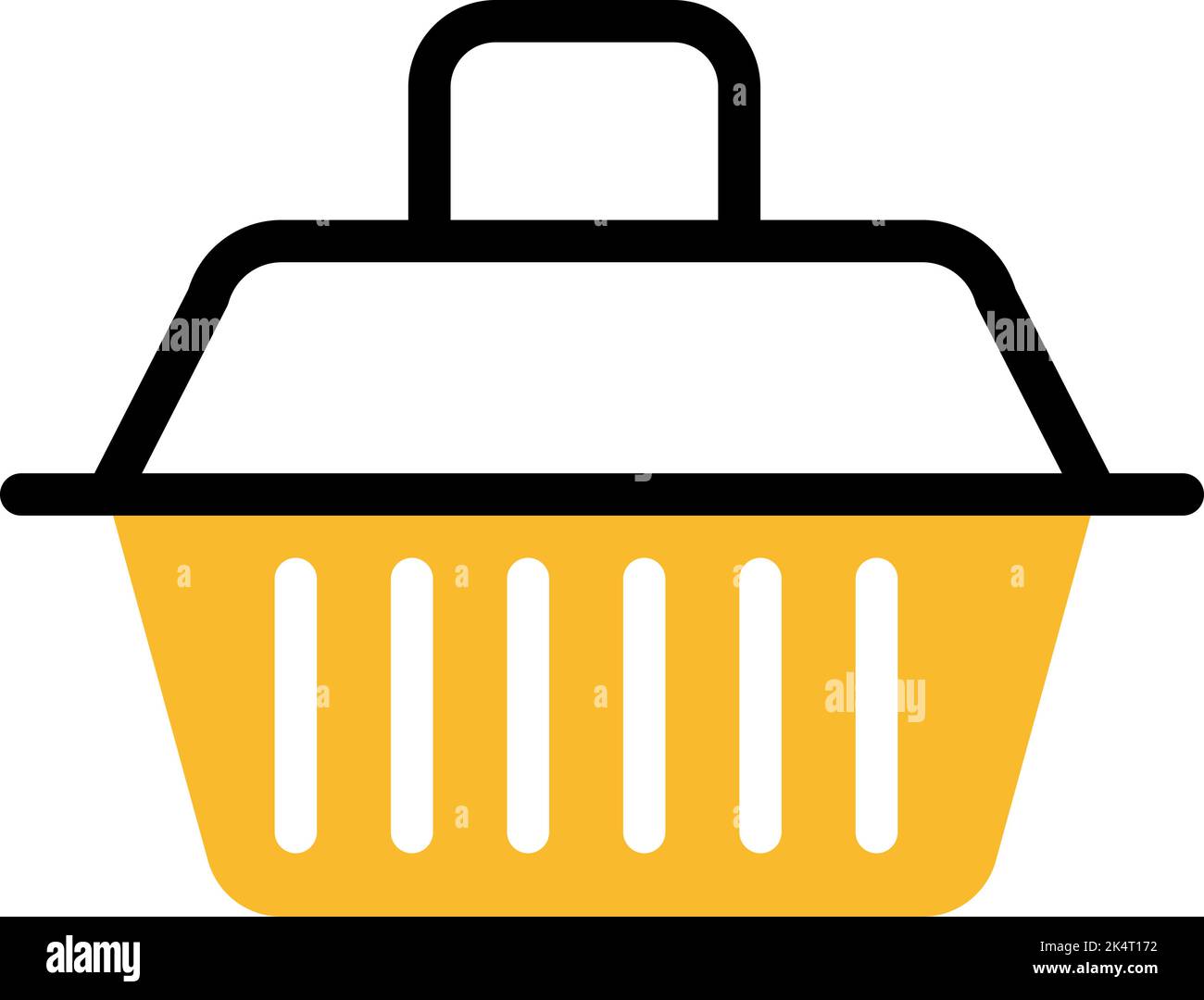 Cat carrier, illustration, vector on a white background Stock Vector