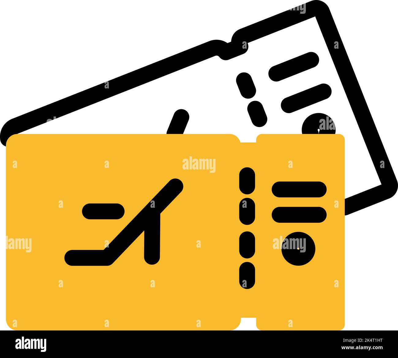 Traveling tickets, illustration, vector on a white background. Stock Vector
