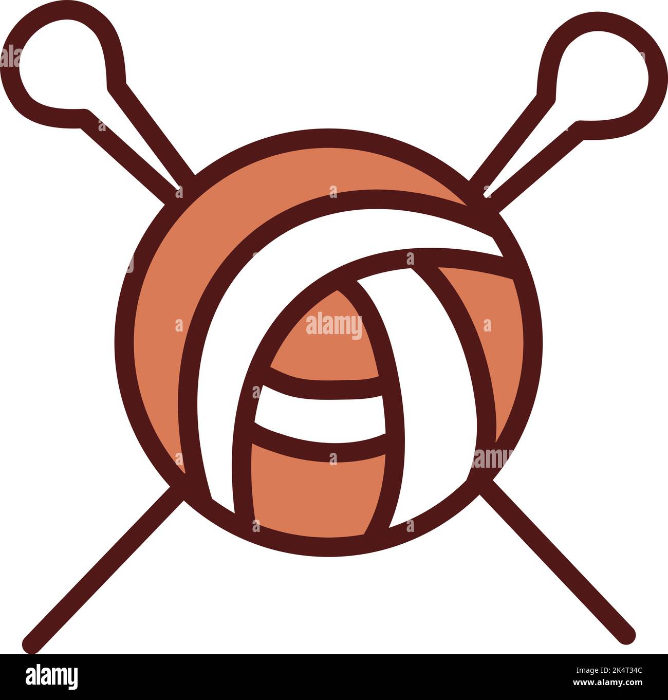 Sewing yarn, illustration, vector on a white background. Stock Vector