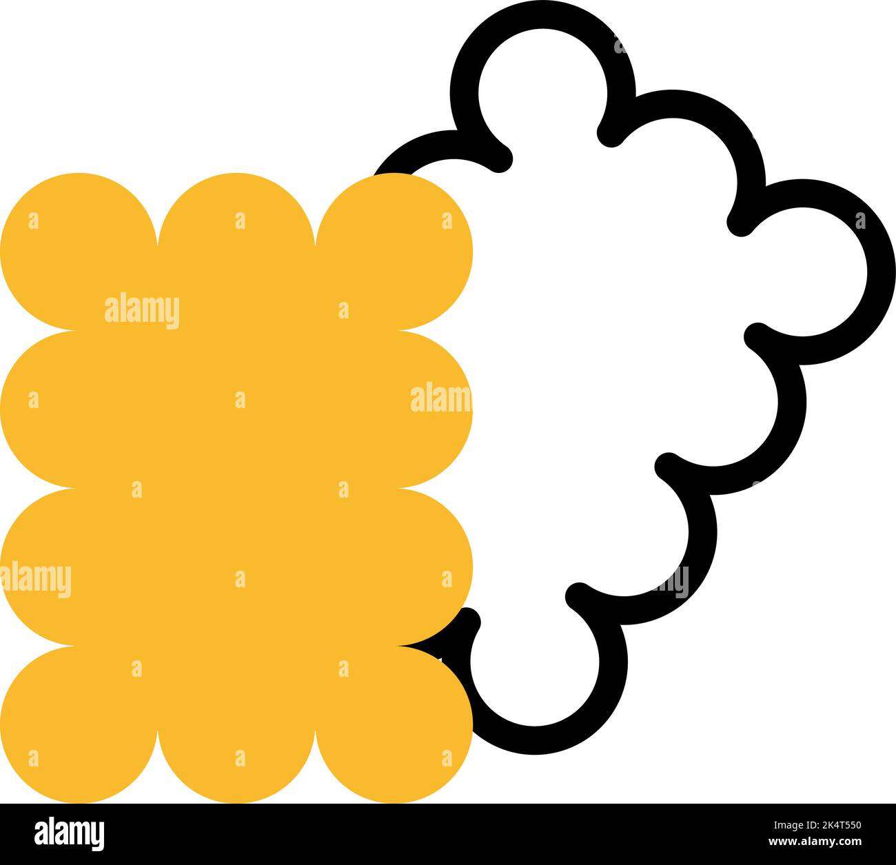 Chocolate cookies, illustration, vector on a white background. Stock Vector
