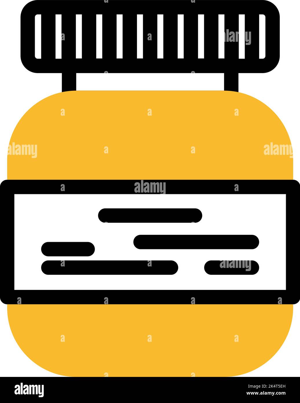 Jar of nutella, illustration, vector on a white background Stock Vector ...